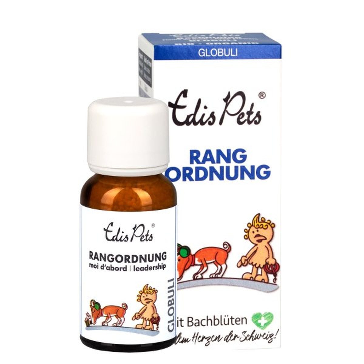 Edis Pets® Rangordnung Bio Bachblüten für Hunde Globuli