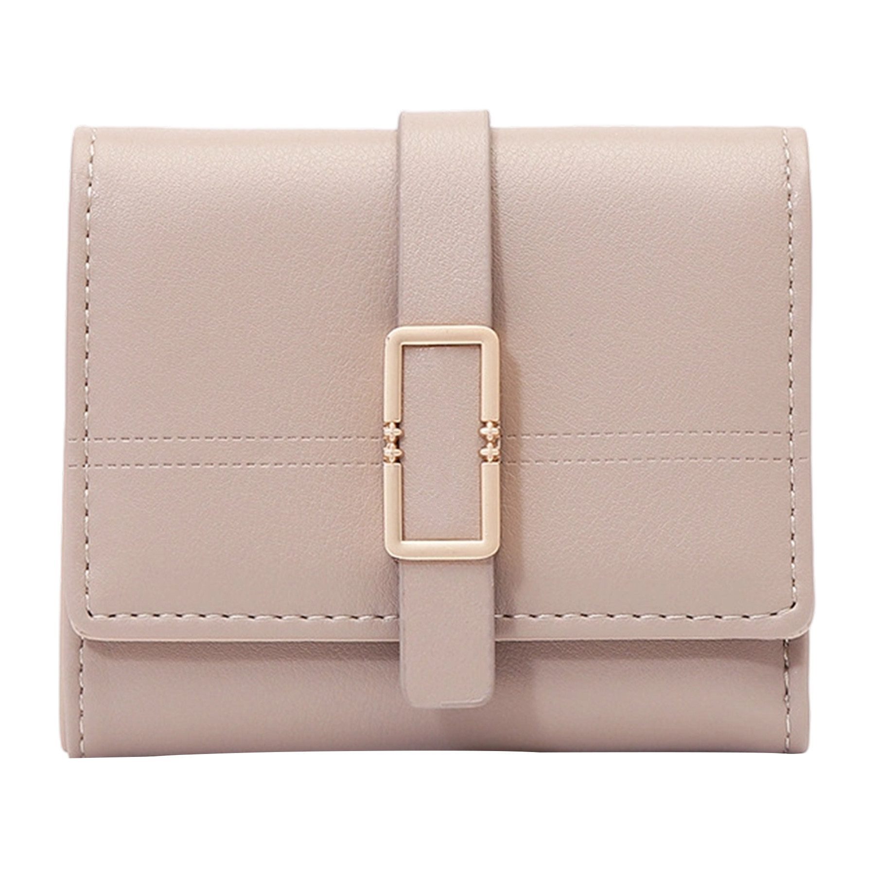 Mutig Geldbörse Geldbörse für Damen Mittelgroß, Geldbeutel Weich Kurz (Drei günstig online kaufen