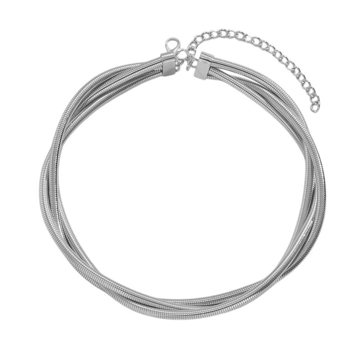 KARMA Choker Gold oder Silber 40 cm Halskette Damen Damenschmuck modern (Geschenk für Sie), Damenhalskette Damenhalsschmuck Damenchoker