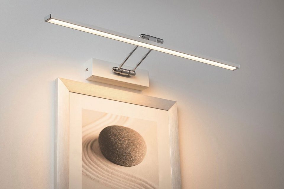 Paulmann LED Bilderleuchte Beam Sixty, LED fest integriert, Warmweiß,  Bildbeleuchtung zur Gleichmäßigen Ausleuchtung von Bildern