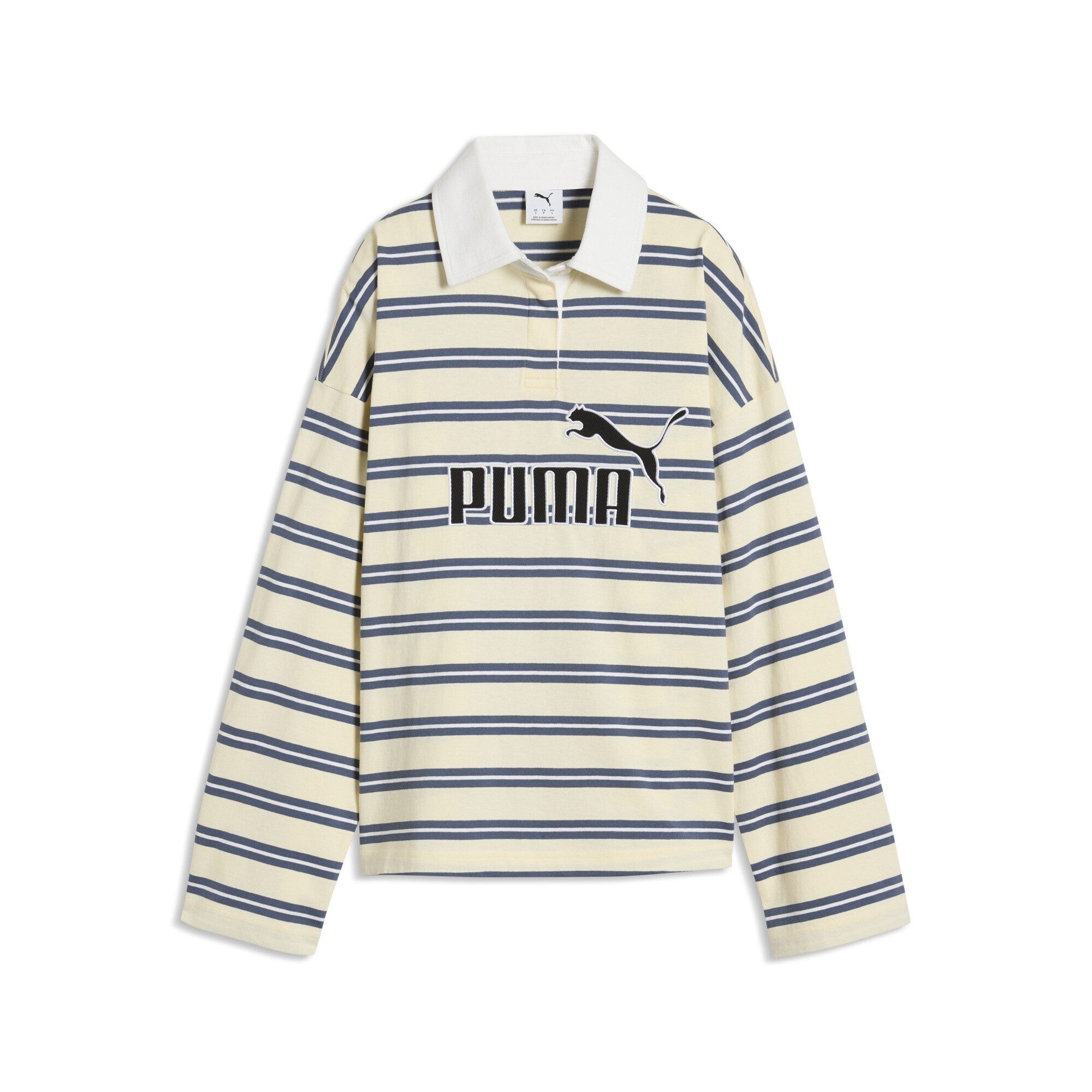 PUMA Poloshirt Essentials Elevated No.1 Logo Oversized Rugby Polo Damen