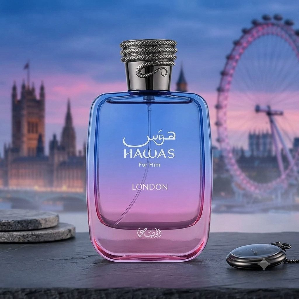Rasasi Eau de Parfum Hawas, Glasflakon, Parfüm EDP, Herrenduft