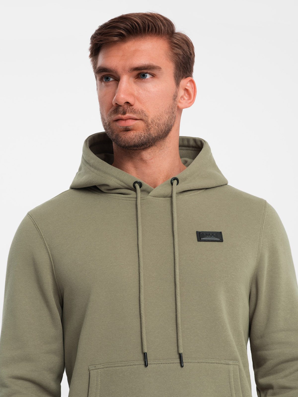 OMBRE Kapuzensweatshirt Känguru-Sweatshirt für Männer mit Kapuze und Metallnadel