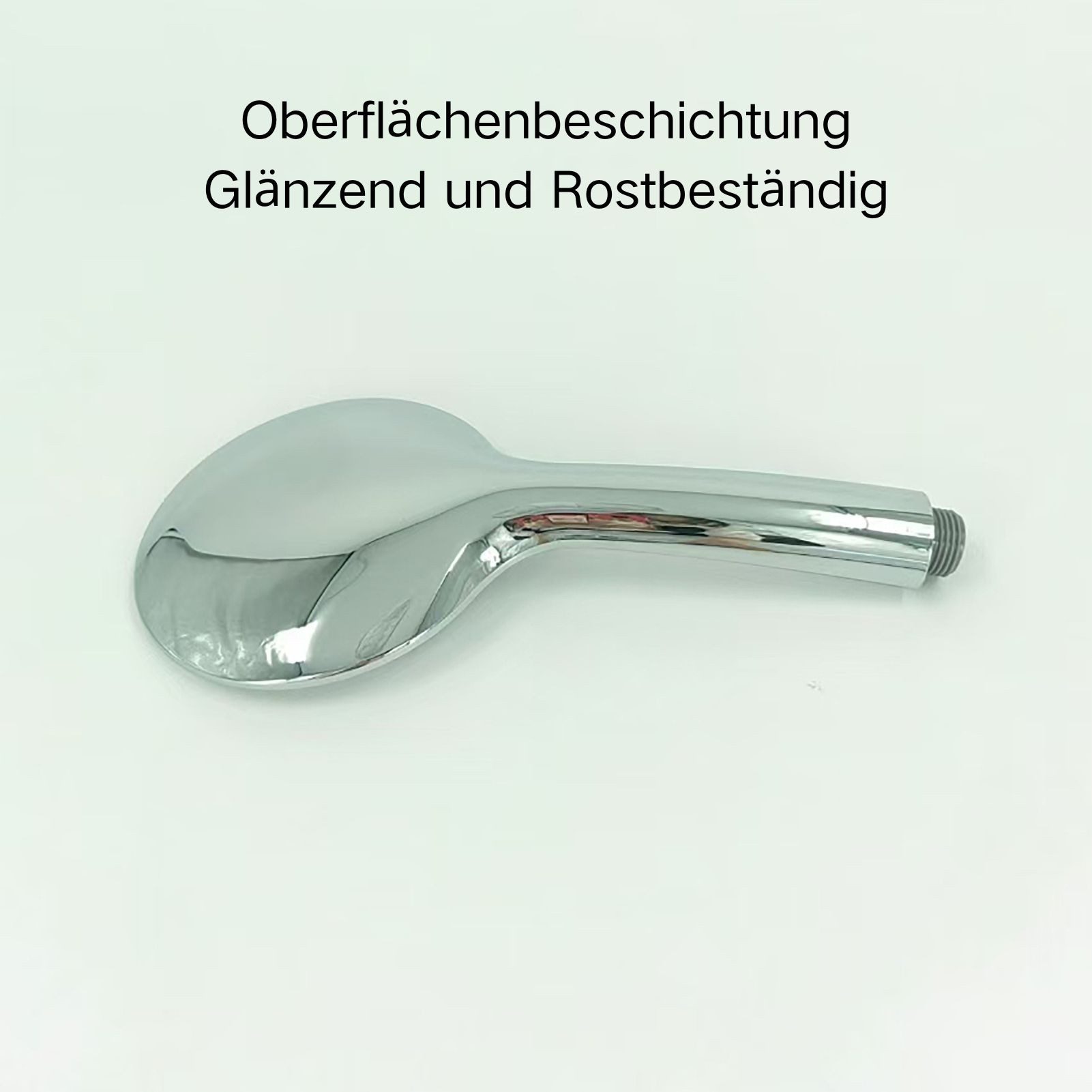 Jumpeak Handbrause Handbrause, 3 Strahlarten, 12 cm, Chrom, Wassersparend, G1/2, (Handbrause), 40h Salzsprühtest – kein Rost, kein Anlaufen, jahrelang Glanz