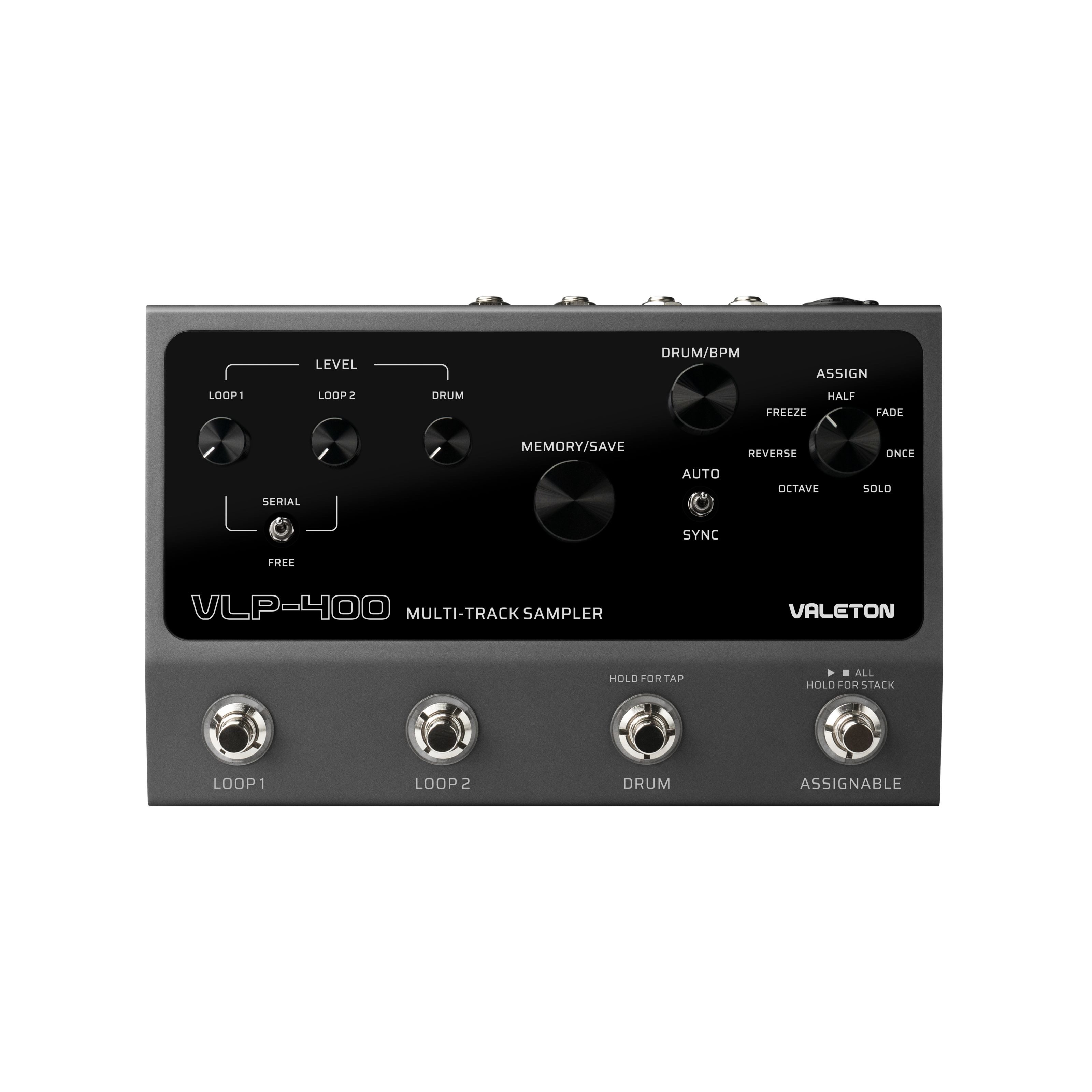 Valeton Musikinstrumentenpedal, (Effekte, Looper/Loop Recorder), VLP-400 Multi Sampler Looper - Effektgerät für Gitarren