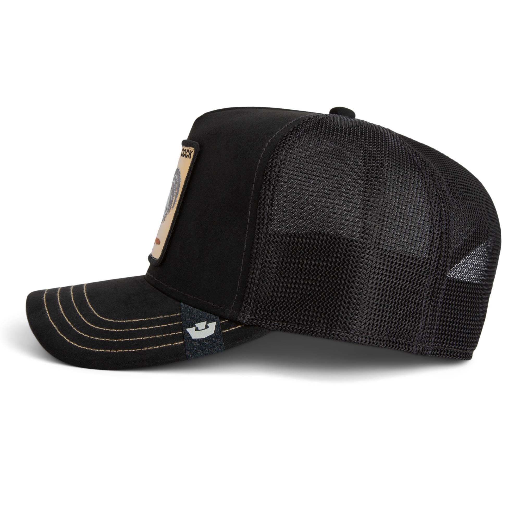 GOORIN Bros. Trucker Cap Goorin Bros. Golden Cock Trucker Cap Golden Suede black (Basecap, Meshcap, Trucker Kappe)