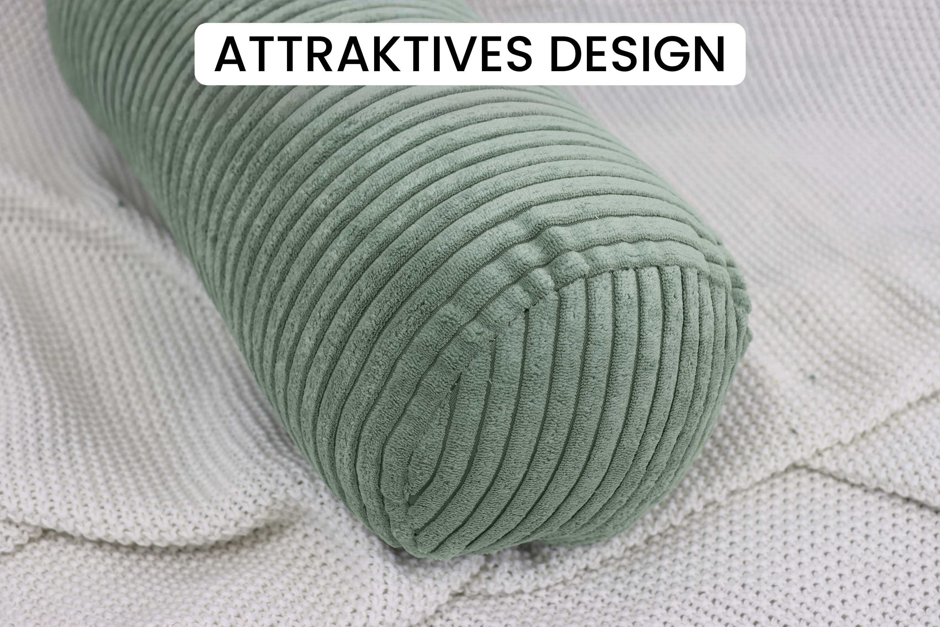 Amilian Nackenrollenbezug 15x40 cm - Ersatzbezug für Nackenrolle, Bettrolle günstig online kaufen