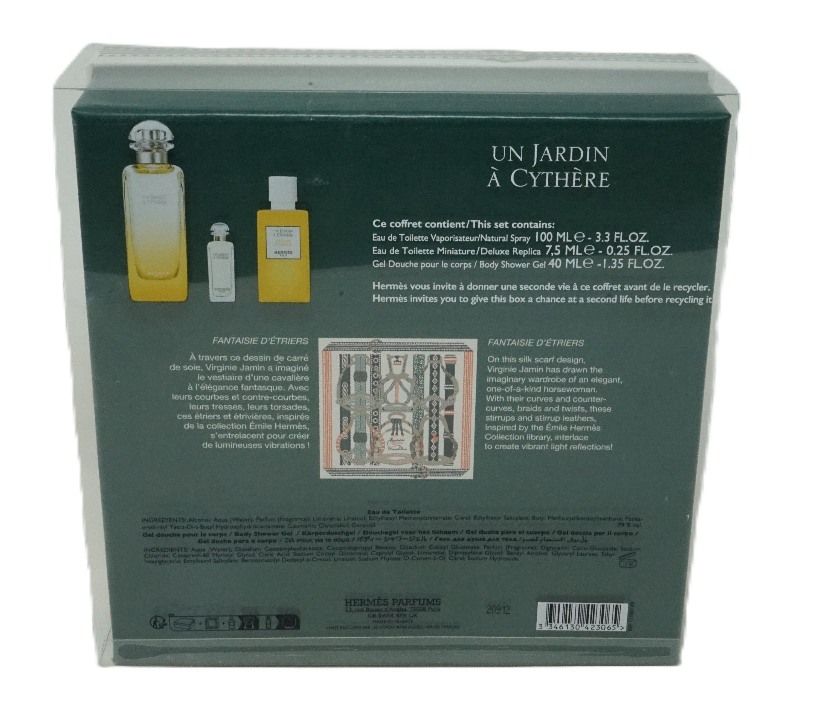 HERMÈS Duft-Set Hermes Un Jardin A Cythere EdT 100ml +7,5ml + sg 40 ml