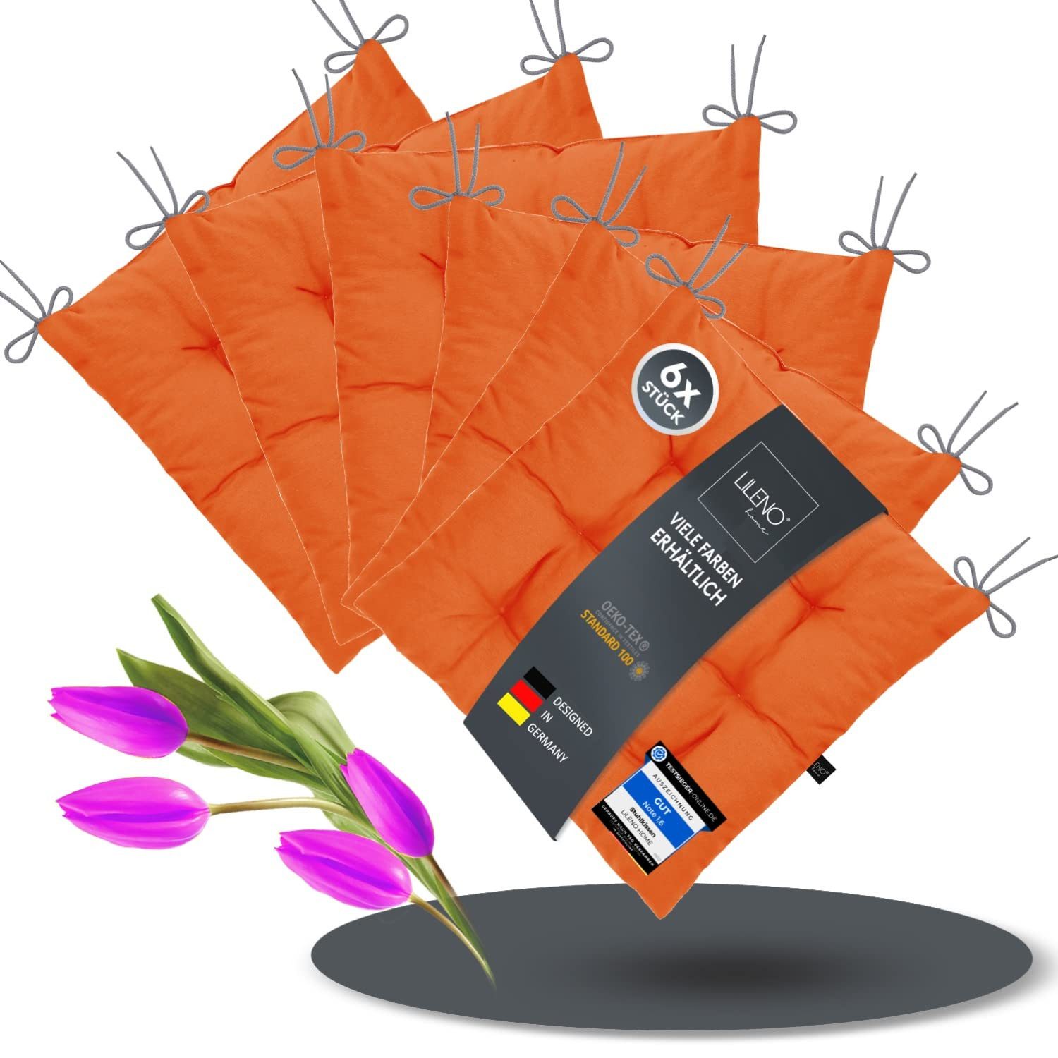 LILENO HOME Stuhlkissen Sitzkissen für Gartenstuhl, günstig online kaufen