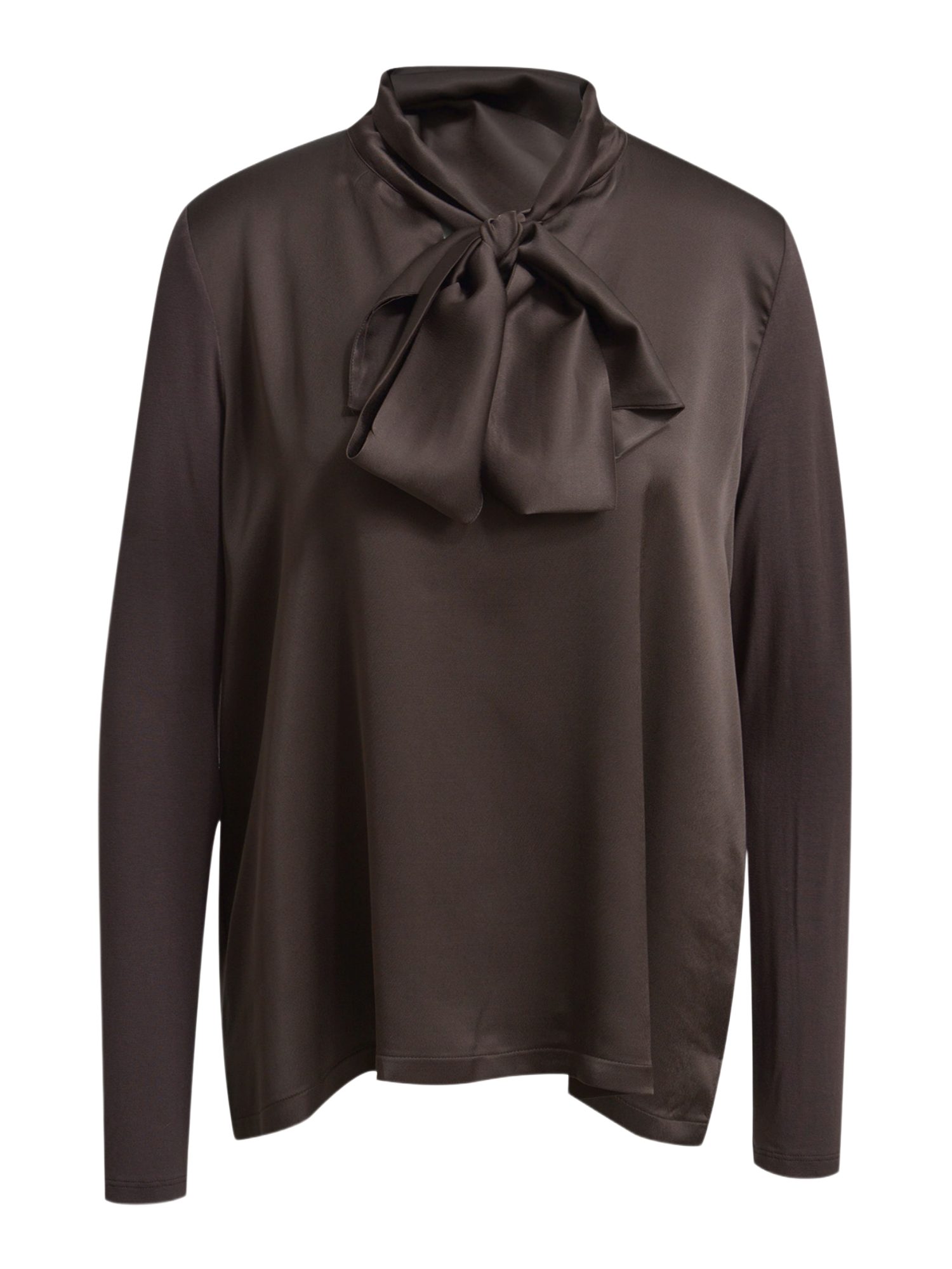 Milano Italy Hemdbluse braun,Casual,Viskose,Unifarben,Lang,Regular Fit
