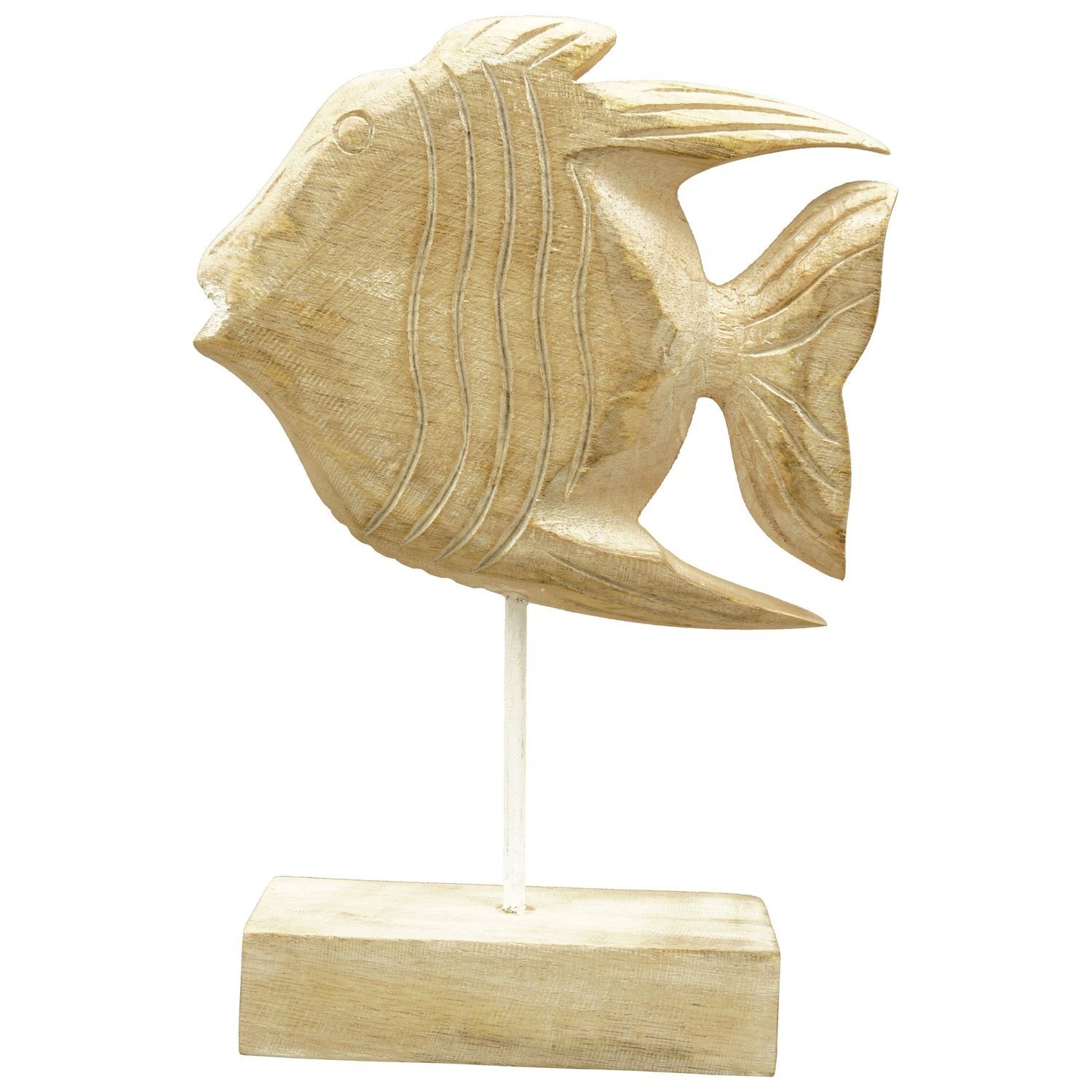 Exner GmbH Garten- & Wohnaccessoires Dekoobjekt Fisch Dost - Holz - 17x6x26 cm