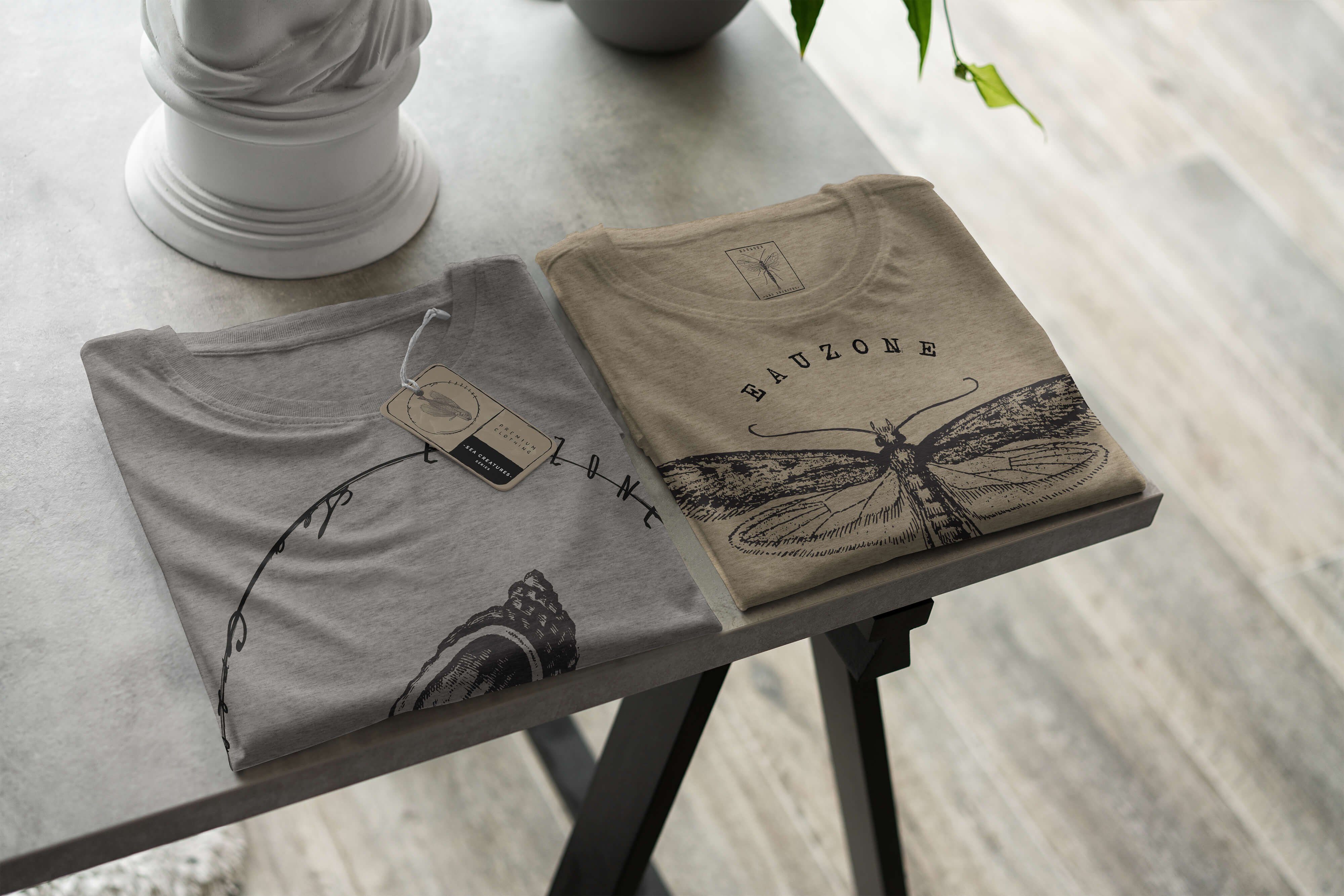 T-Shirt Sea - Ash Serie: feine 007 Art Tiefsee T-Shirt Struktur Sea und Schnitt / Creatures, Fische Sinus sportlicher