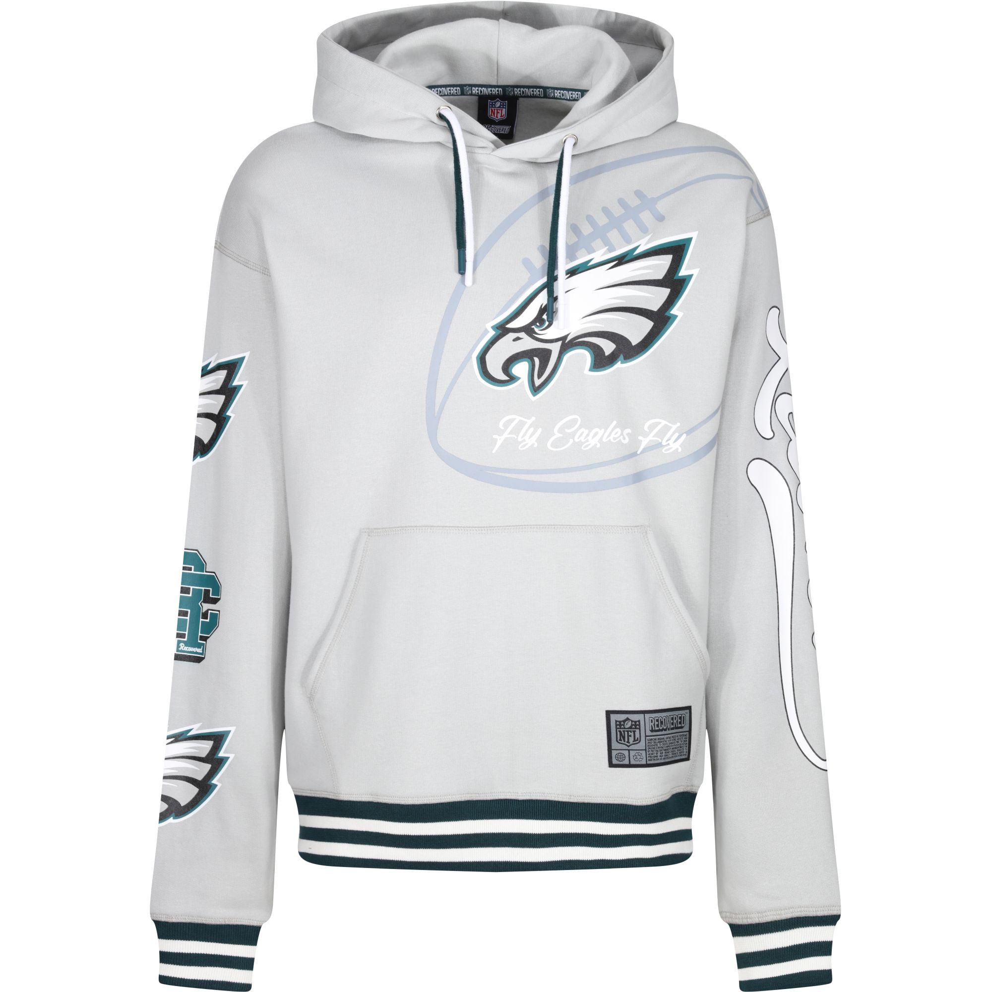 Recovered Kapuzenpullover Re:covered Oversize PATCHES NFL günstig online kaufen
