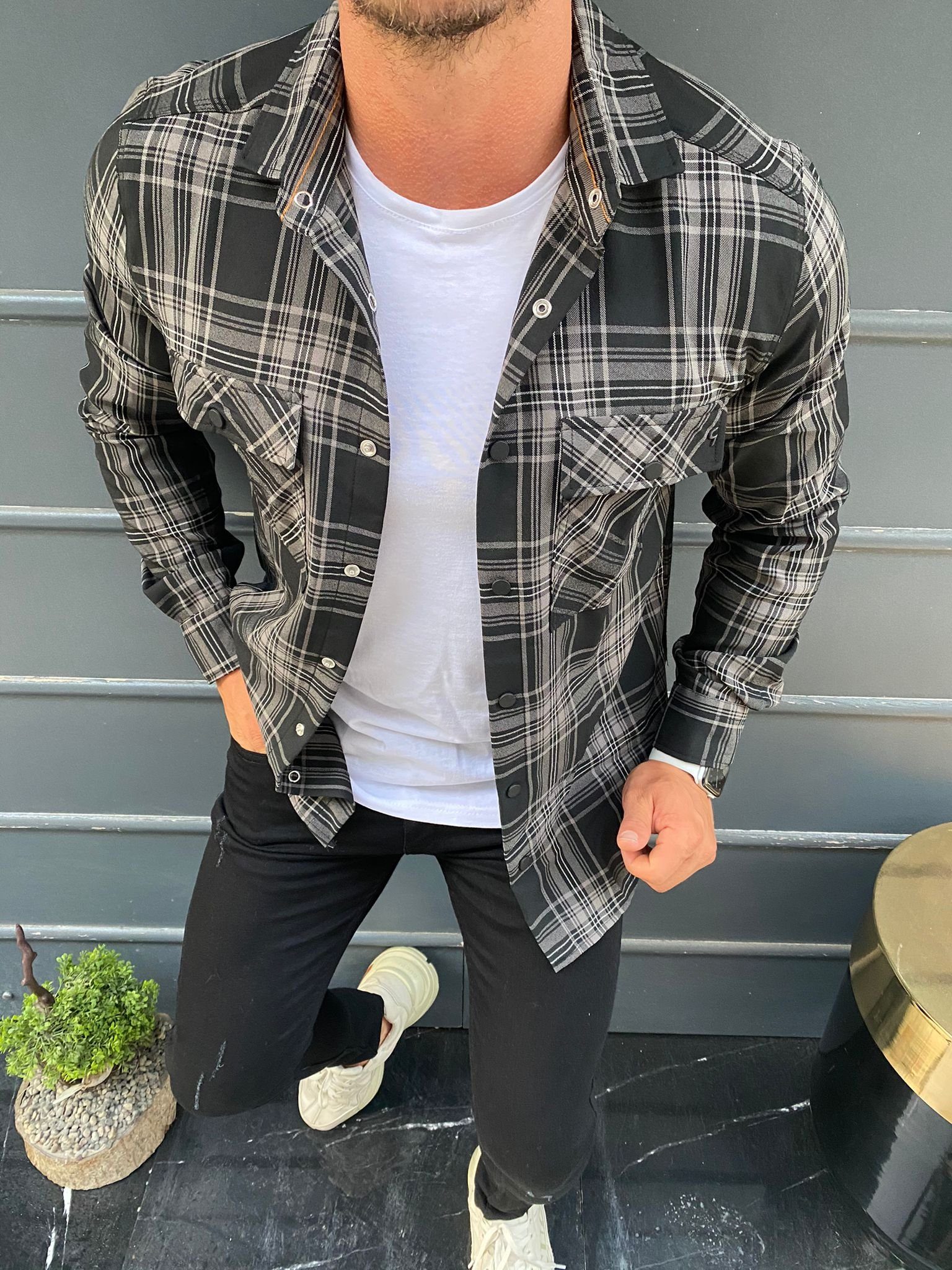 Megaman Jeans Karohemd Megaman Herren Holzfäller günstig online kaufen