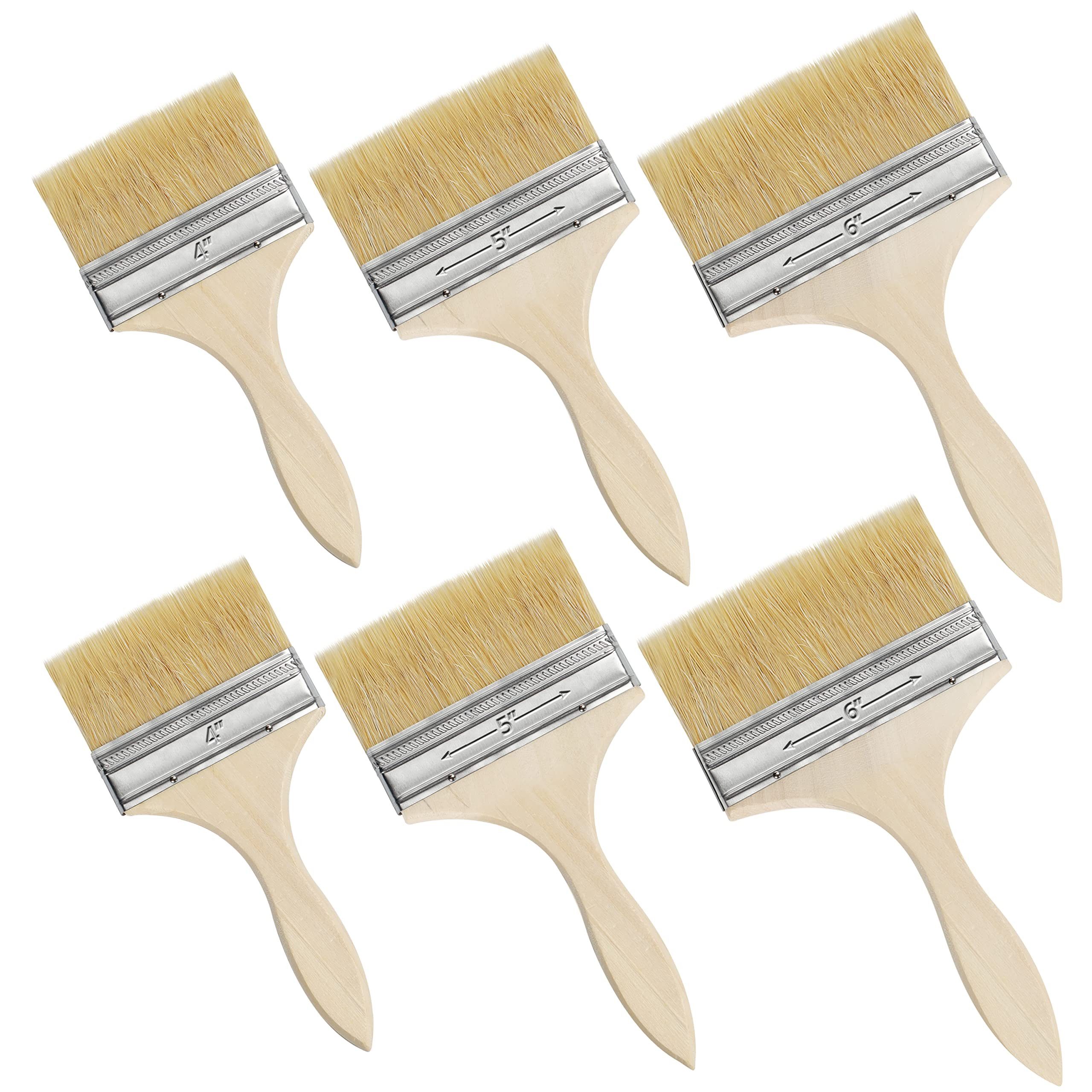 Kurtzy Malpinsel Kurtzy Holz Pinsel 20er Set für Farbe Lack Beizen