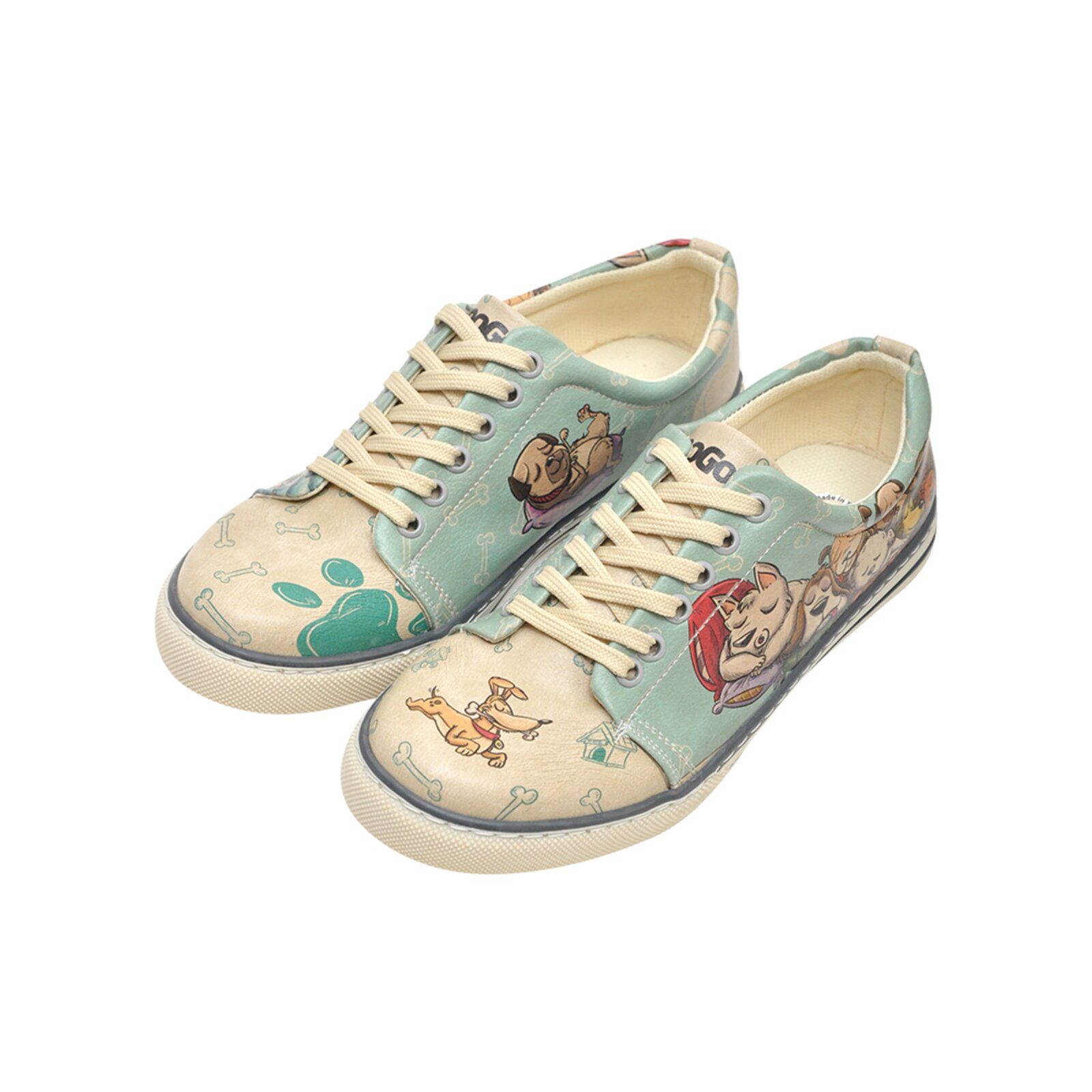 DOGO Classic Schnürsneaker The Wise Owl Damen Sneaker Sneaker Handgefertigt günstig online kaufen