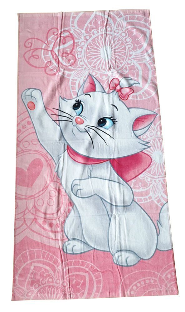 Disney Handtuch Kinder Strandtuch Marie Disney Aristocats, Frottee (1-St) günstig online kaufen