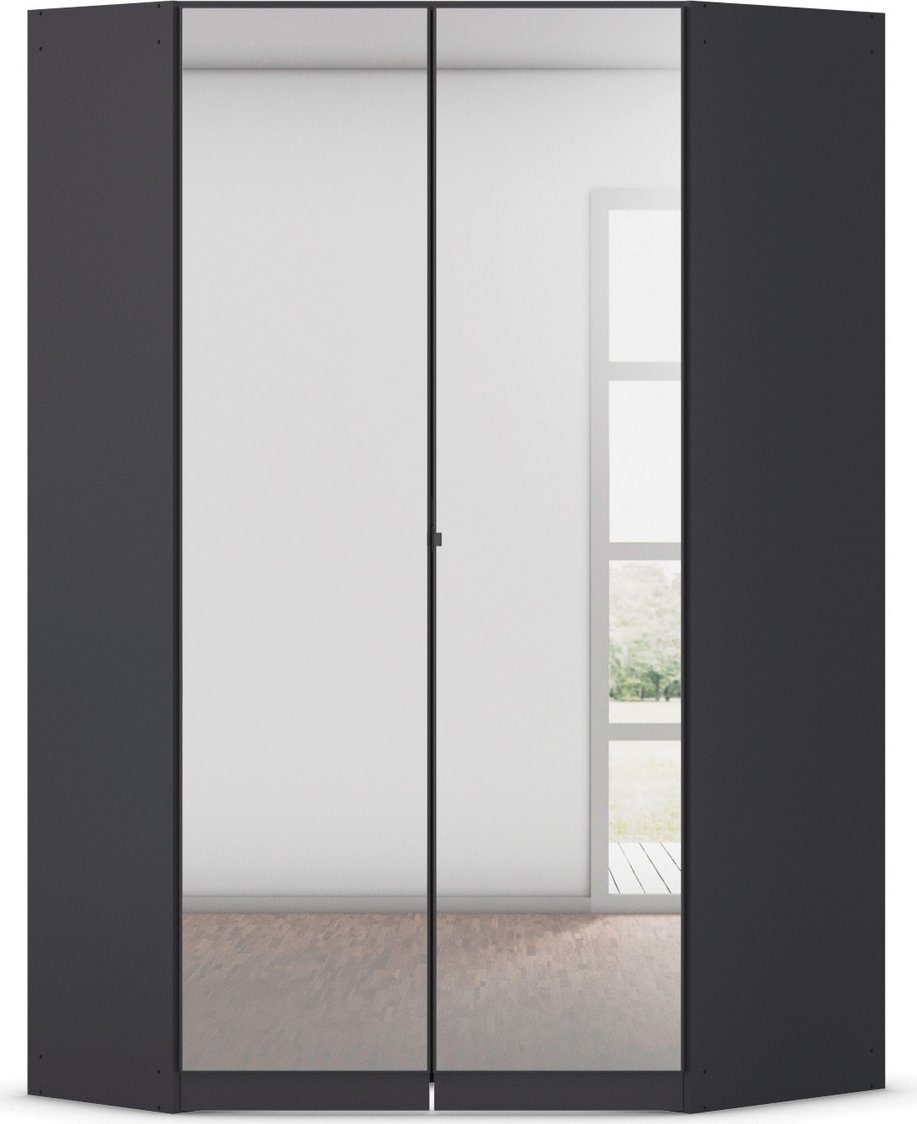 rauch Eckkleiderschrank Kleiderschrank Schrank Garderobe Wäscheschrank COSTA Größe 117x104 cm (in 3 Ausstattungen BASIC/CLASSIC/PREMIUM) mit Spiegel, voll ausgestattet mit viel Stauraum MADE IN GERMANY