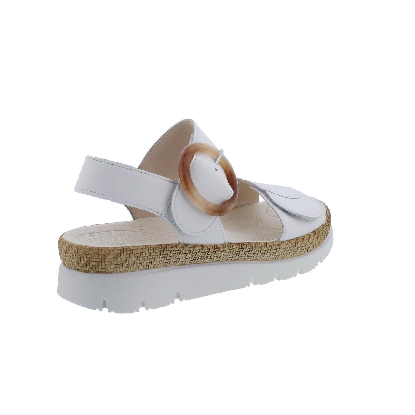 Gabor Gabor Sandale, Nappa (Glattleder), weiss, Klettverschluss, Best Fittin Sandale