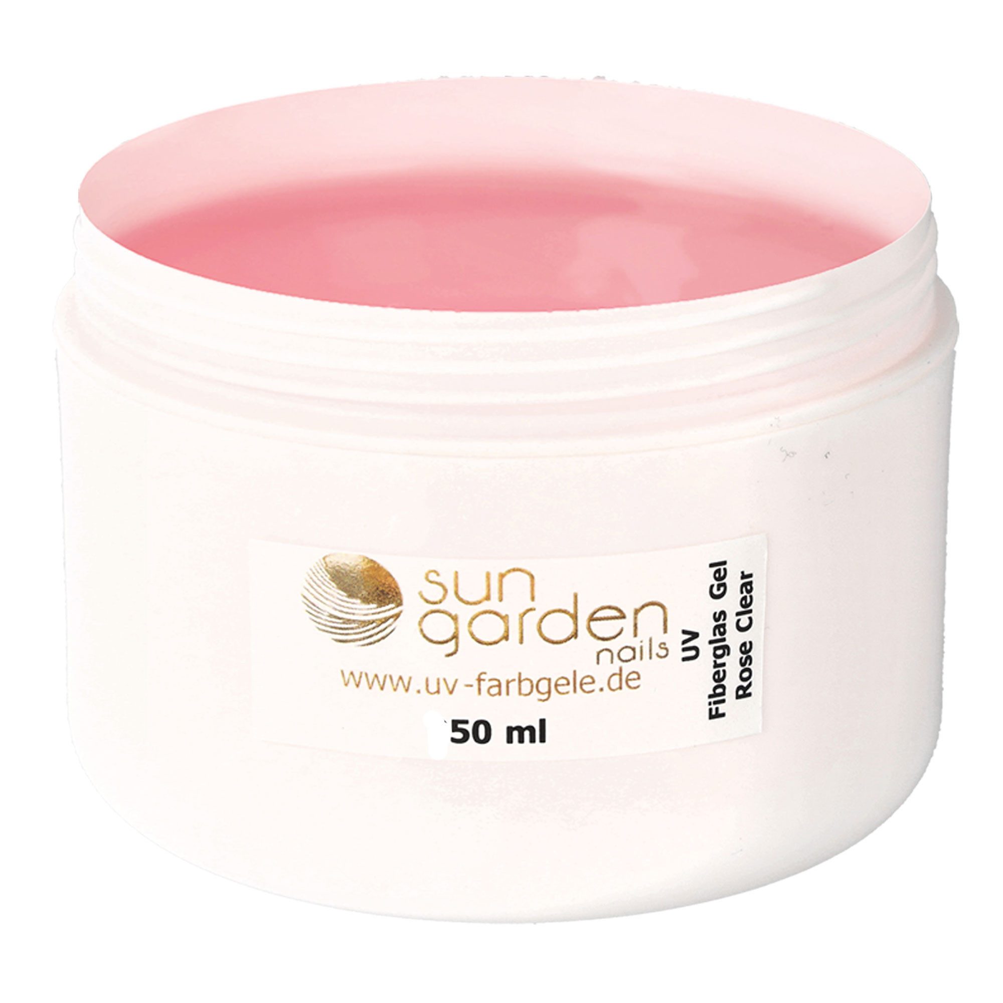 Sun Garden Nails UV-Gel 50ml UV Fiberglas Gel Rosé-Klar, Aushärtung: UV Gerät 2 Min. UV-LED Kombigerät 1 Min.