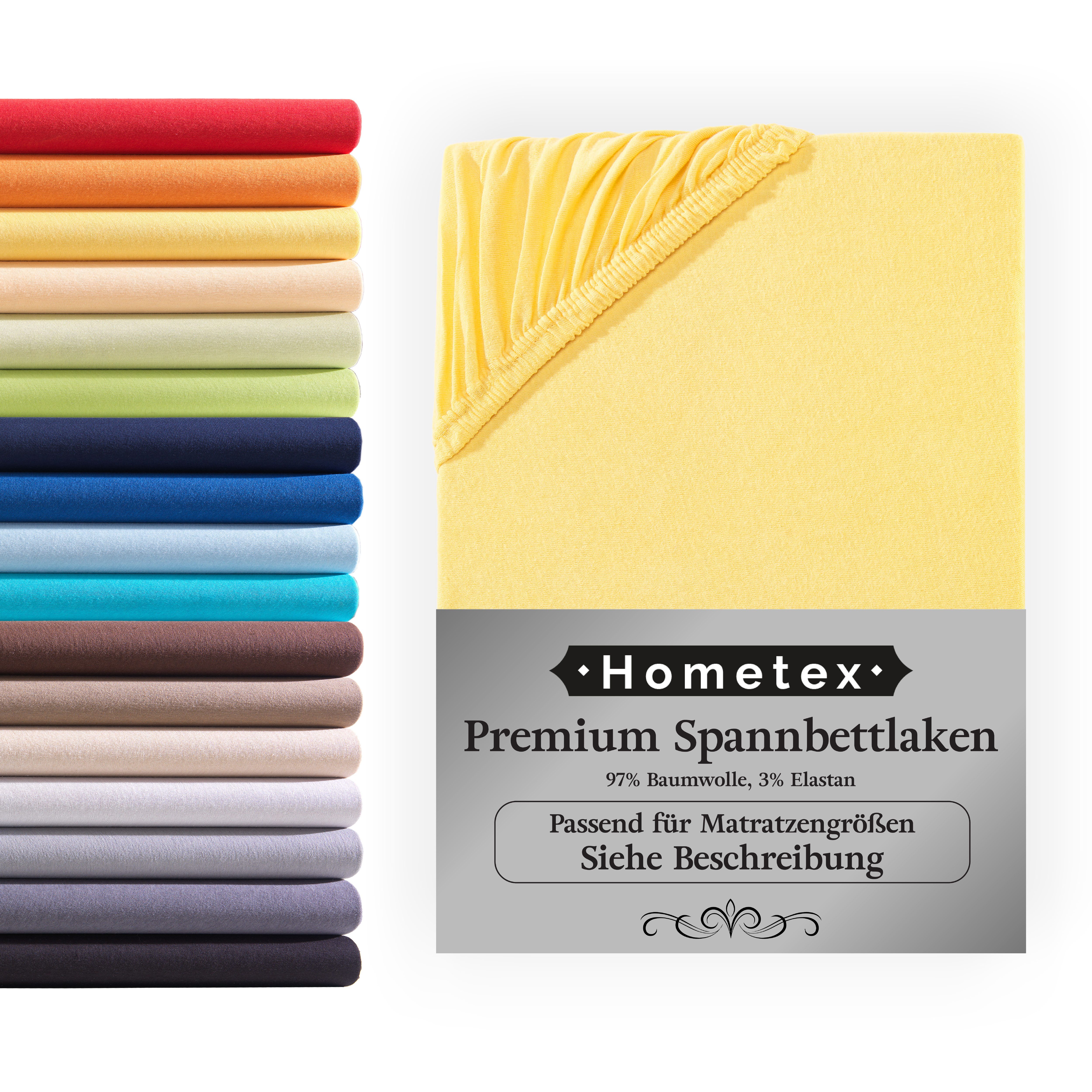 Hometex Premium Textiles Spannbettlaken Premium Boxspringbett Spannbetttuch günstig online kaufen