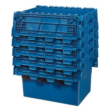 Logiplast Transportbehälter Distributionsbehälter 600 x 400 x 416 mm blau 78 Ltr. Volumen, (ALC-Behälter, 1 Behälter), mit Antirutschsicherung, stapelbar und nestbar