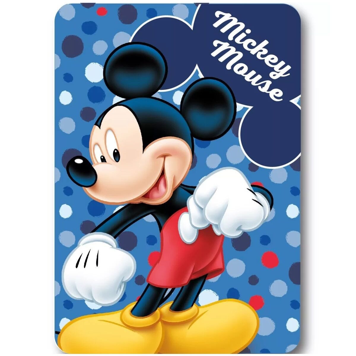 Wohndecke Disney Mickey Dots Polar-Decke 100x140cm, Disney, Geschenkidee für Mädchen und Jungen