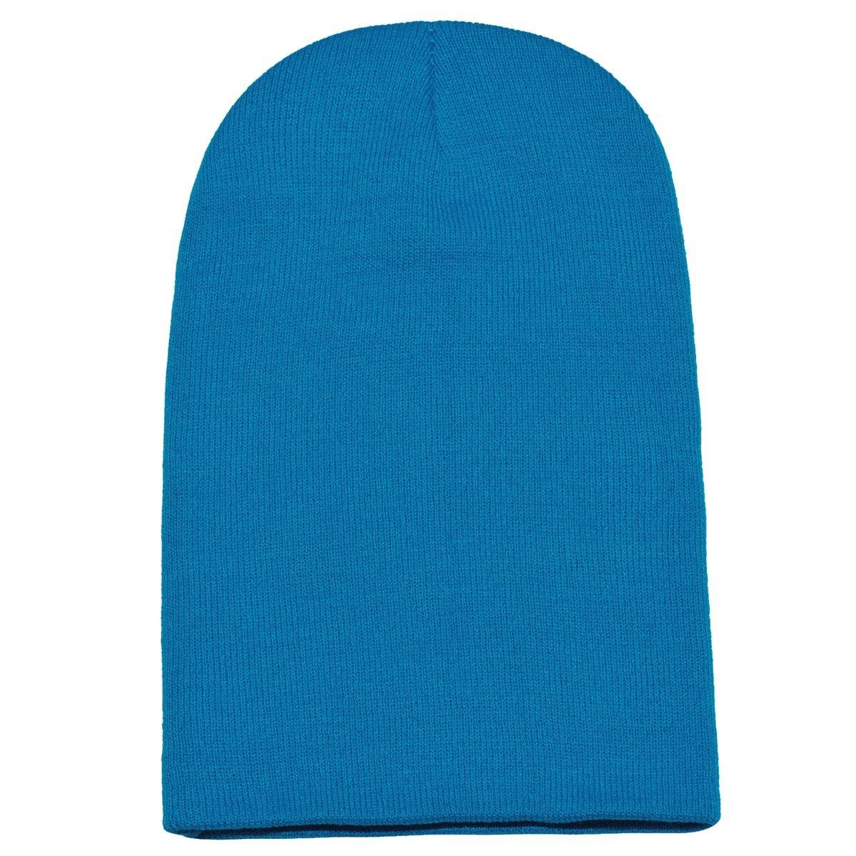 DonDon Beanie Wintermütze, hellblau (Packung, klassischer Mütze Schlauchmütze Slouch-Beanie 1-St)