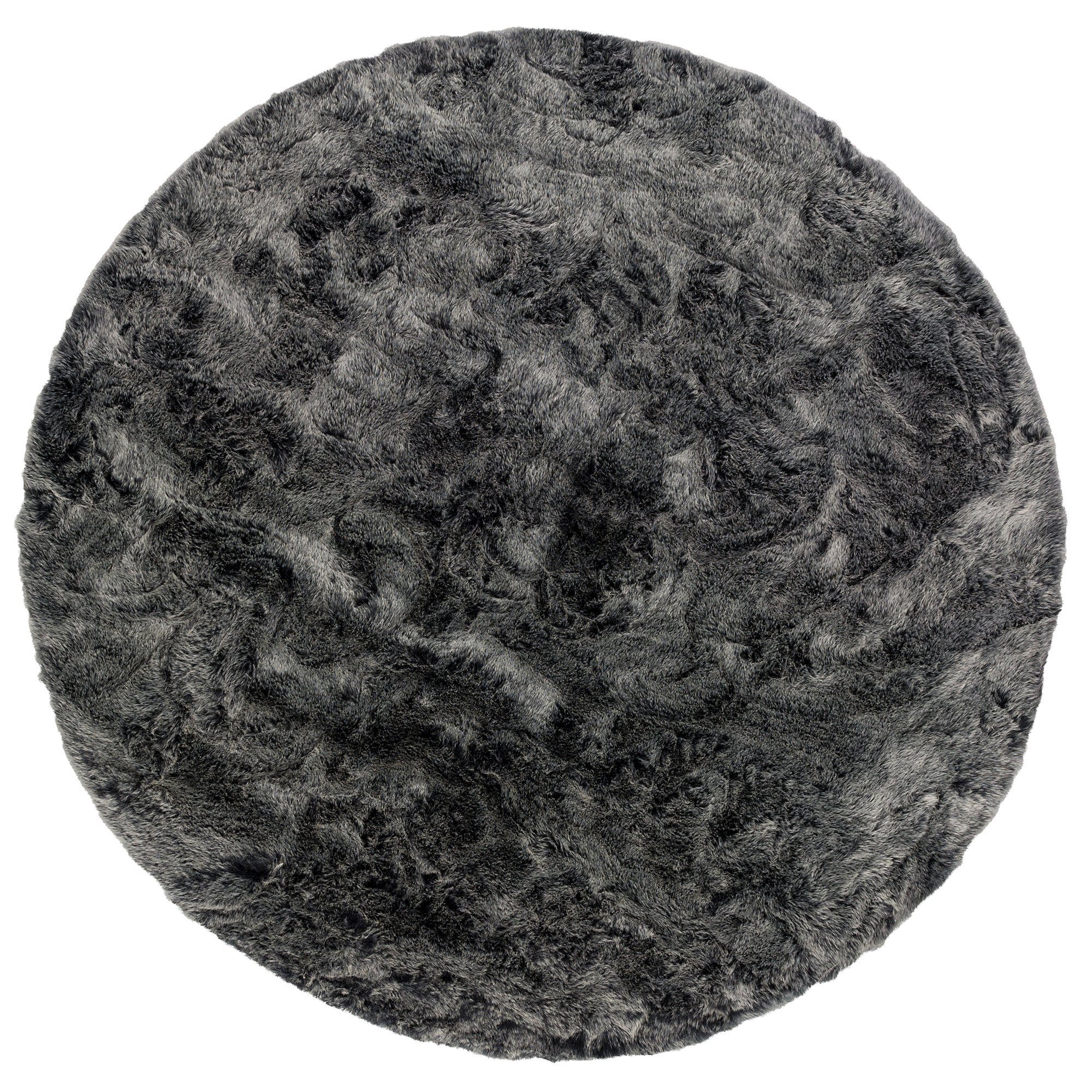 Pergamon Fellteppich Luxus Super Soft Fellteppich Aspen Rund Meliert, Rund, günstig online kaufen