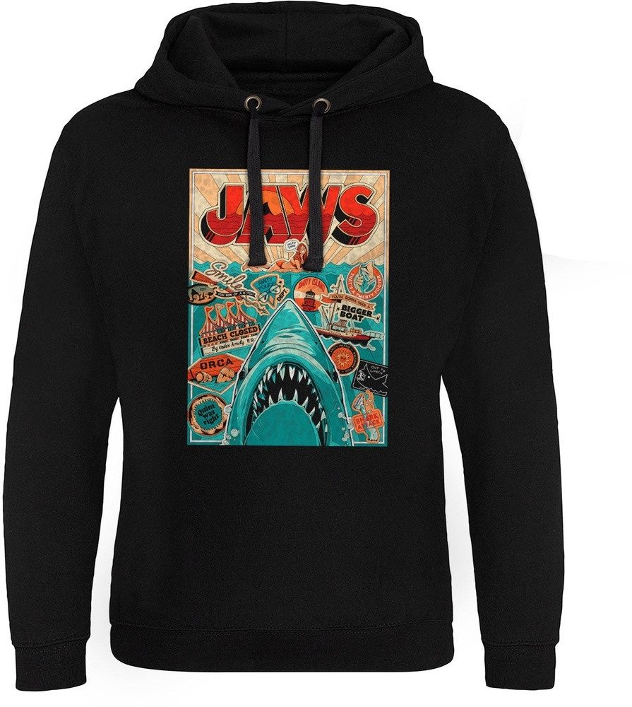 Jaws Hoodie Jaws Water Poster Epic Hoodie