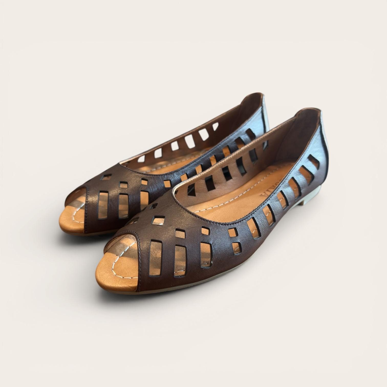 Begoria Begoria Fiorella - Atmungsaktive Damen Ballerina aus Leder Ballerina