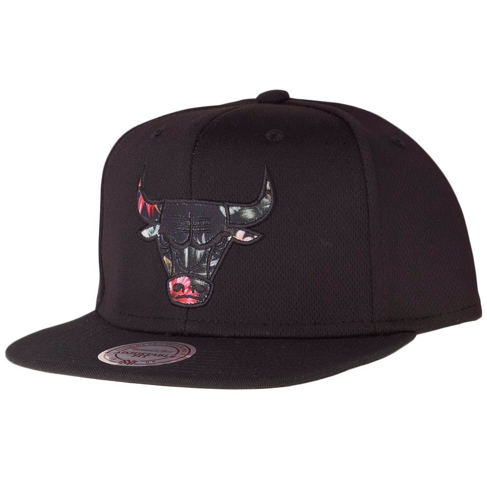 & Ness Bulls Mitchell Chicago Snapback INFILL Cap FLORAL