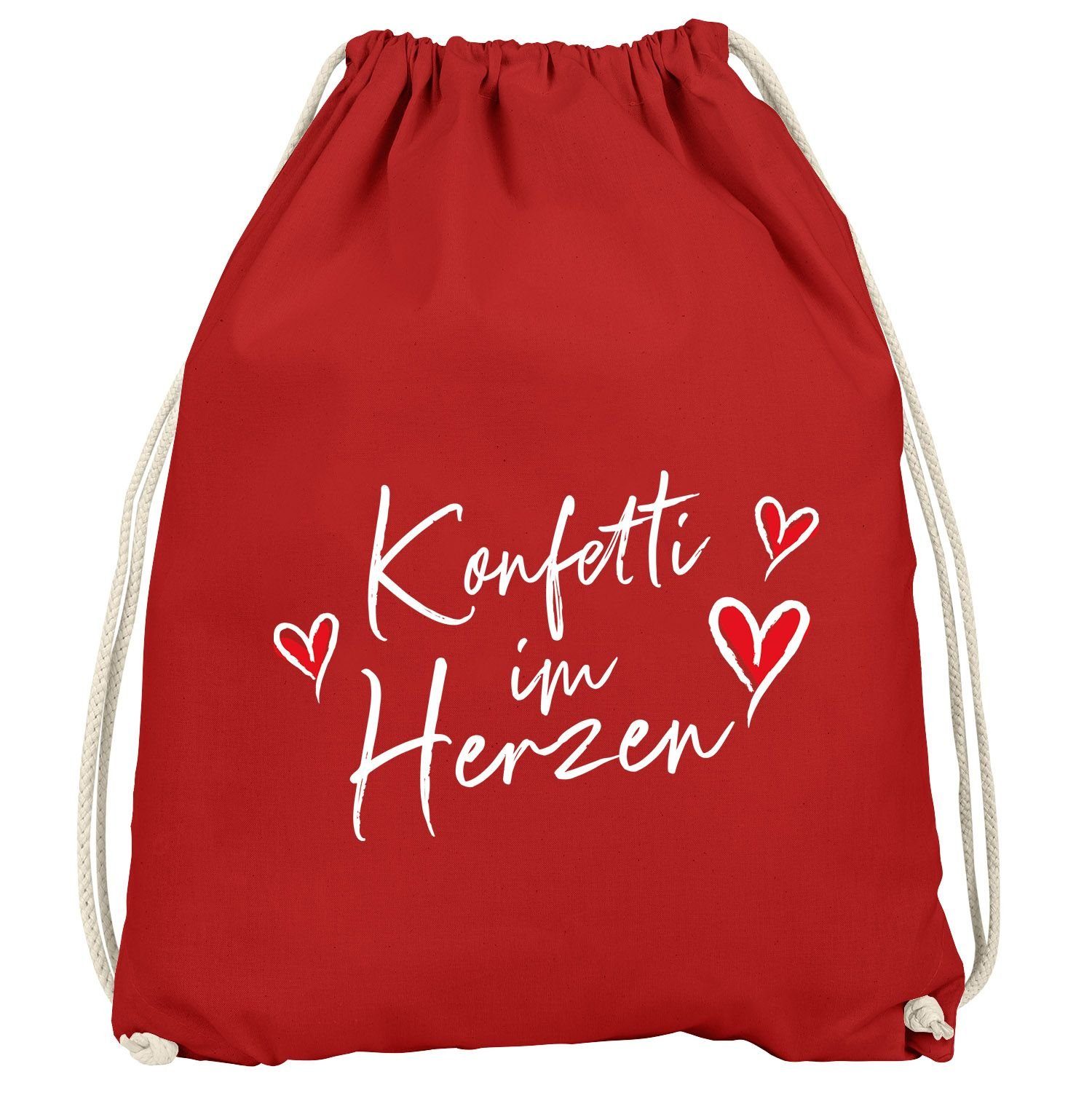 Turnbeutel Turnbeutel Fasching Karneval Spruch lustig #Konfetti im Herzen