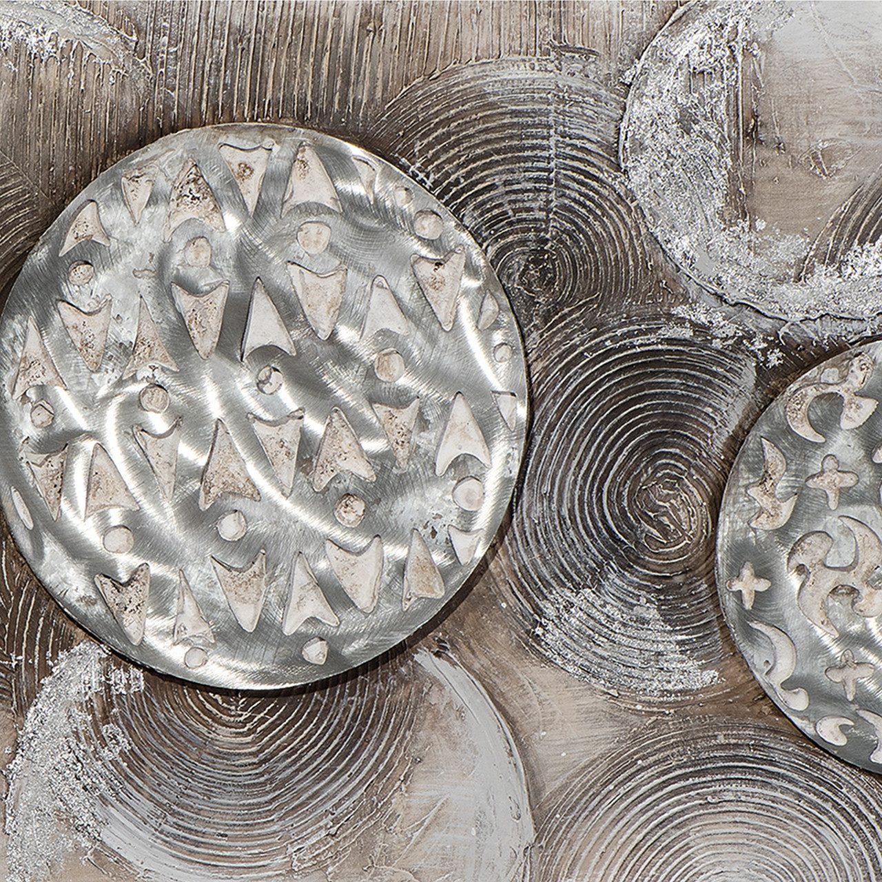 ArtUniverse Gemälde Relief-Harmonie 50 x 150 cm, Abstrakt