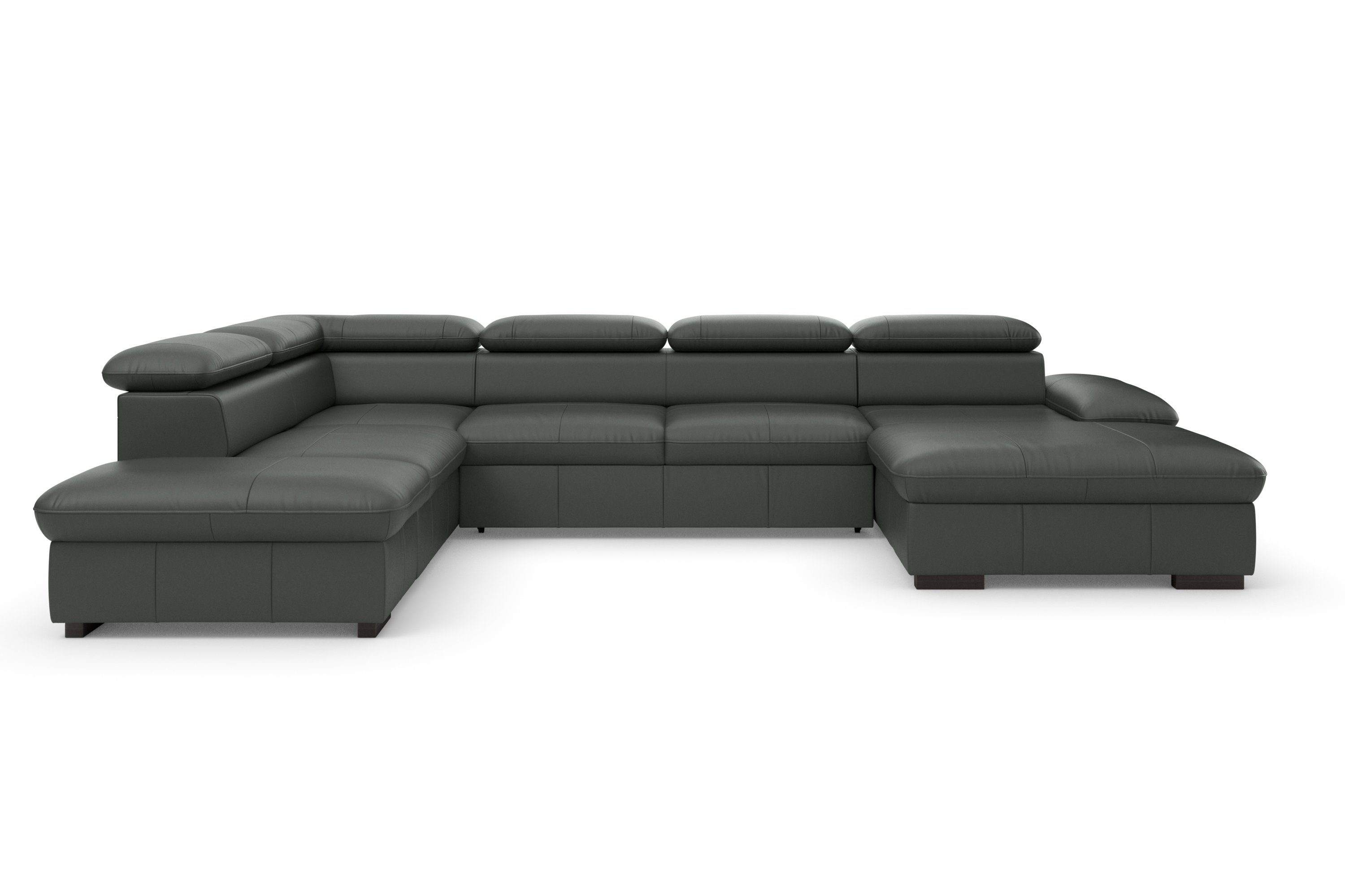 Home affaire Wohnlandschaft Alberto U-Form, mit Kopfteilverstellung, wahlweise mit Bettfunktion