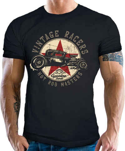 GASOLINE BANDIT® T-Shirt für Rockabilly Vintage Hot Rod Fans