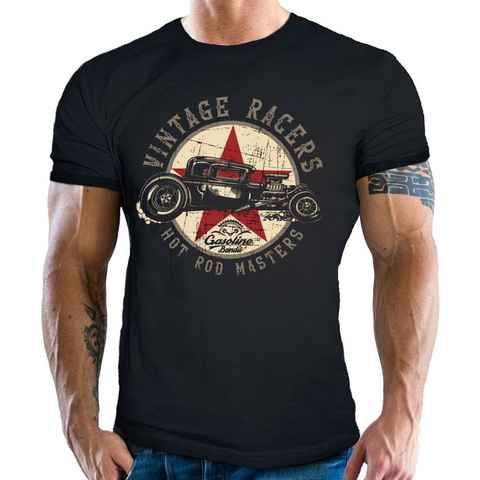 GASOLINE BANDIT® T-Shirt für Rockabilly Vintage Hot Rod Fans