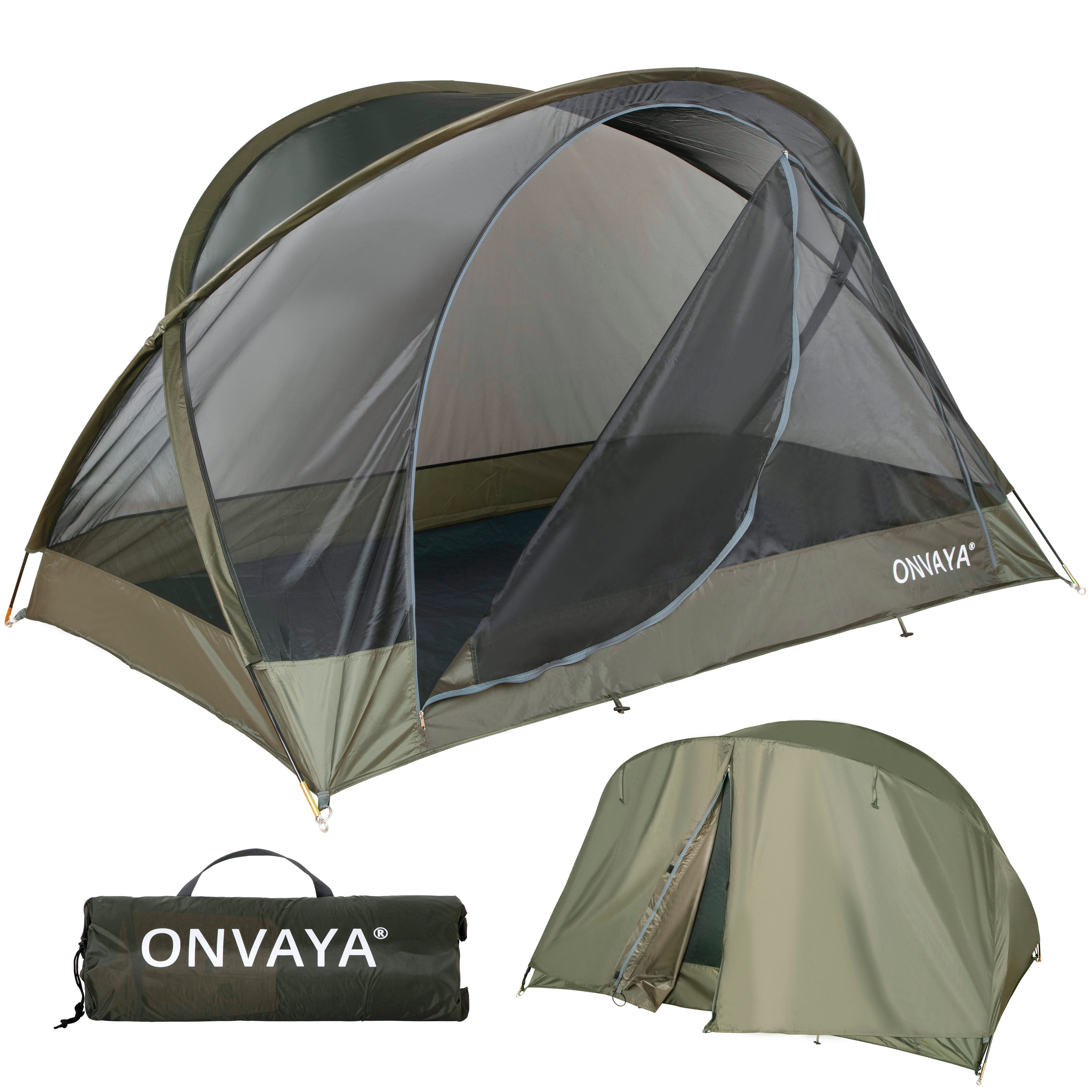 ONVAYA Moskitonetz ǀ Захист від комахzelt ǀ für 2 Personen ǀ einfacher Aufbau ǀ Camping