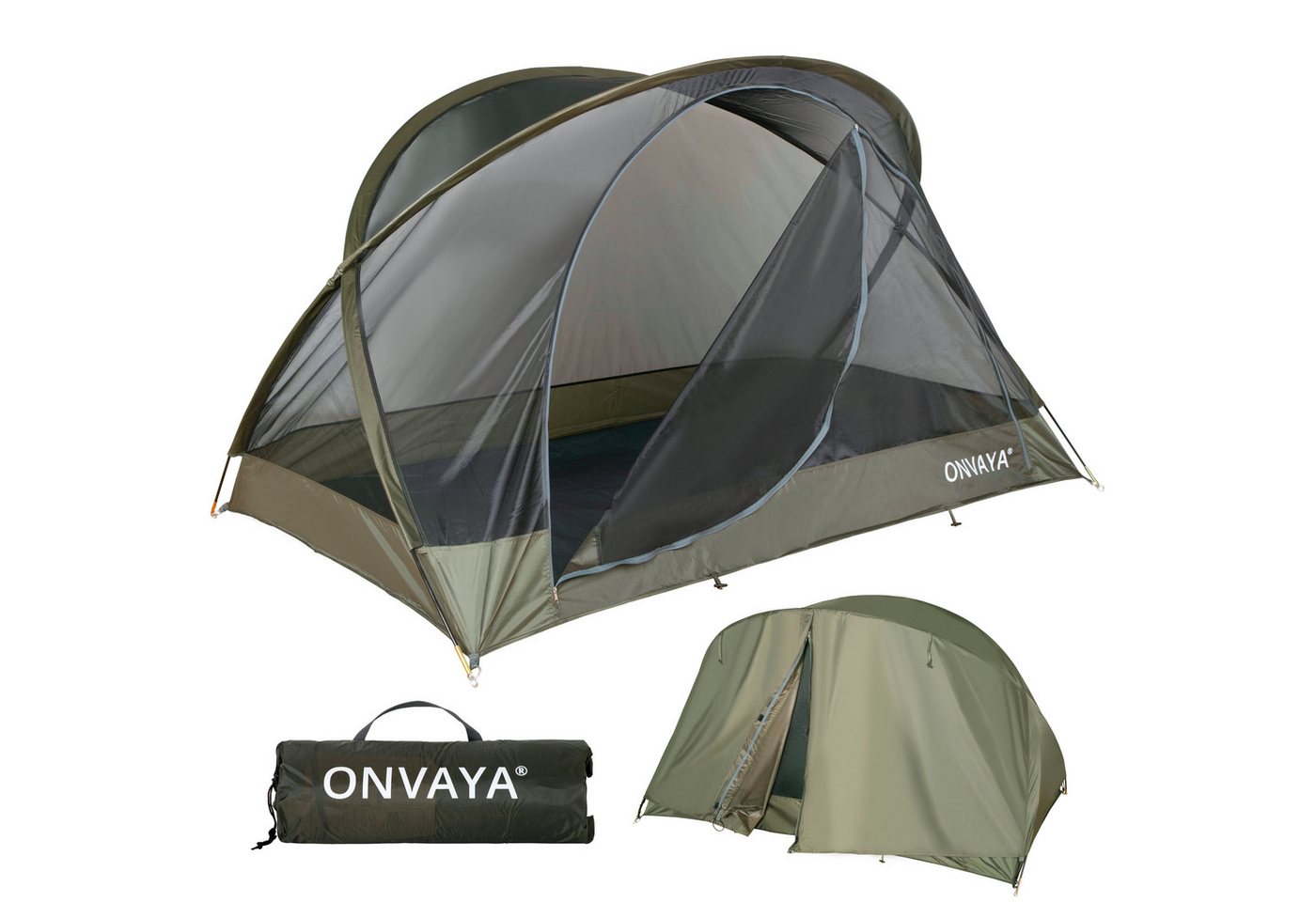 ONVAYA Moskitonetz ǀ Insektenschutzzelt ǀ für 2 Personen ǀ einfacher Aufbau ǀ Camping