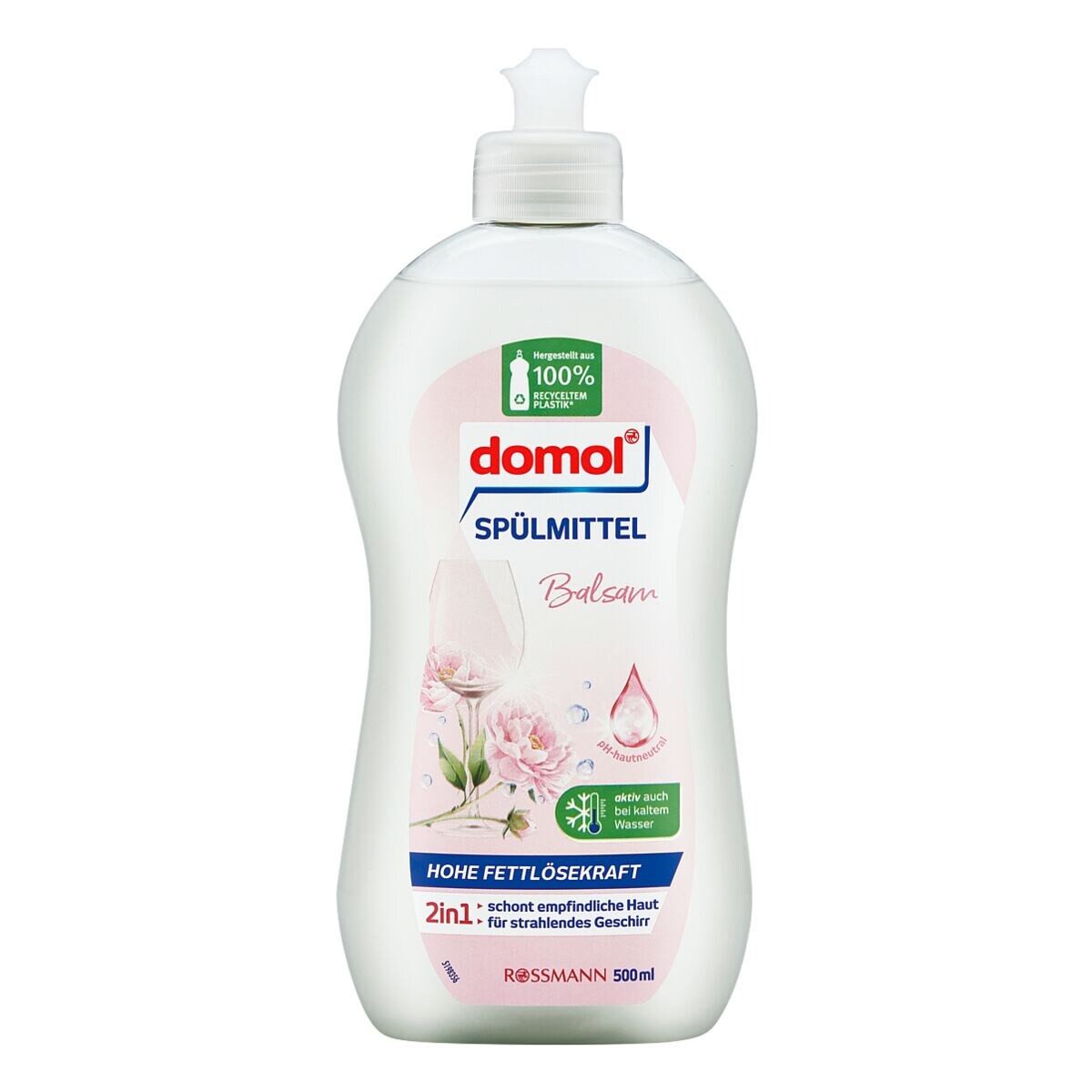 Domol Balsam - 2in1 Geschirrspülmittel (500 ml, mit Fettlösekraft)