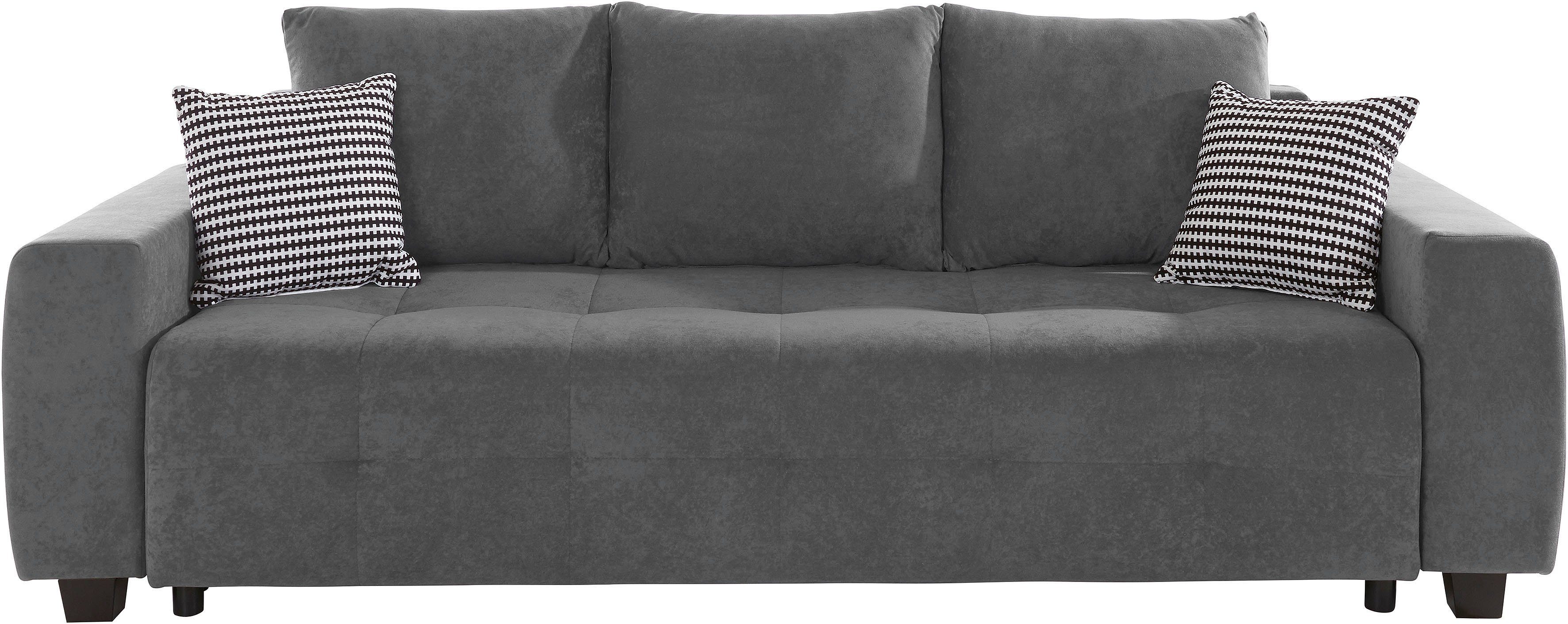 OTTO home Schlafsofa Bella mit Bettkasten, Gästebett 142x194, in 3 Qualitäten, inkl. Kissen, LUXUS - Taschenfedern mit Topper - Schlafen wie im Bett, Dauerschlä – Bild 2 von 5