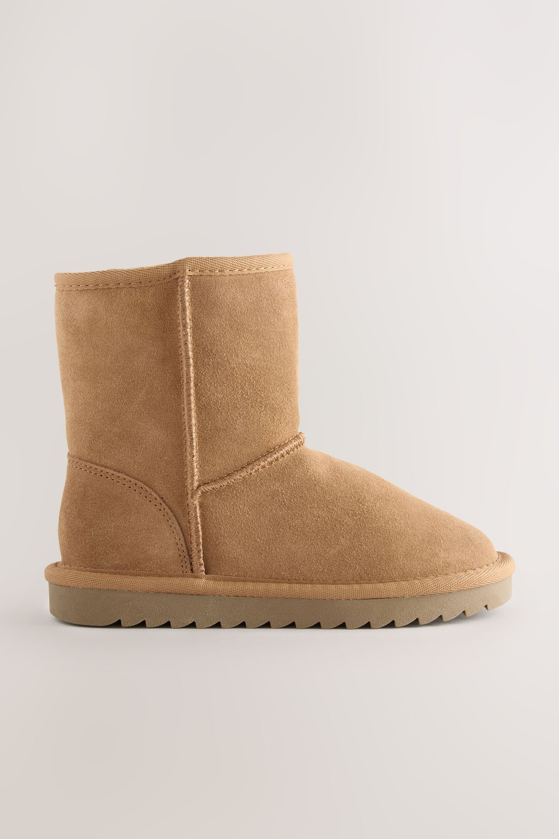 Next Wasserabweisende Schlupfstiefel aus Veloursleder Stiefel