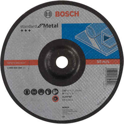 BOSCH Schleifscheibe Schruppscheibe Standard for Metal, Ø 230mm
