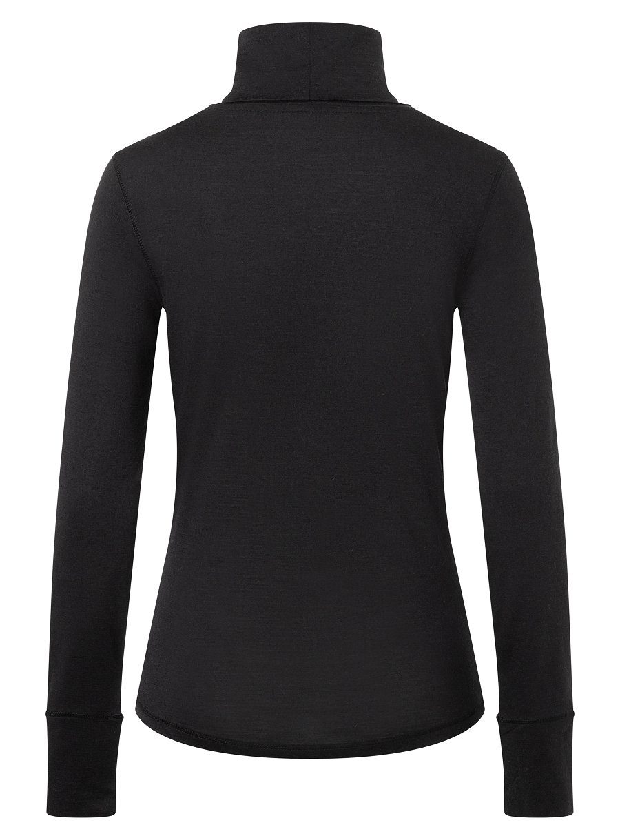 SUPER.NATURAL Funktionsshirt Merino Longsleeve W SKIING ROLL NECK funktioneller Merino-Materialmix