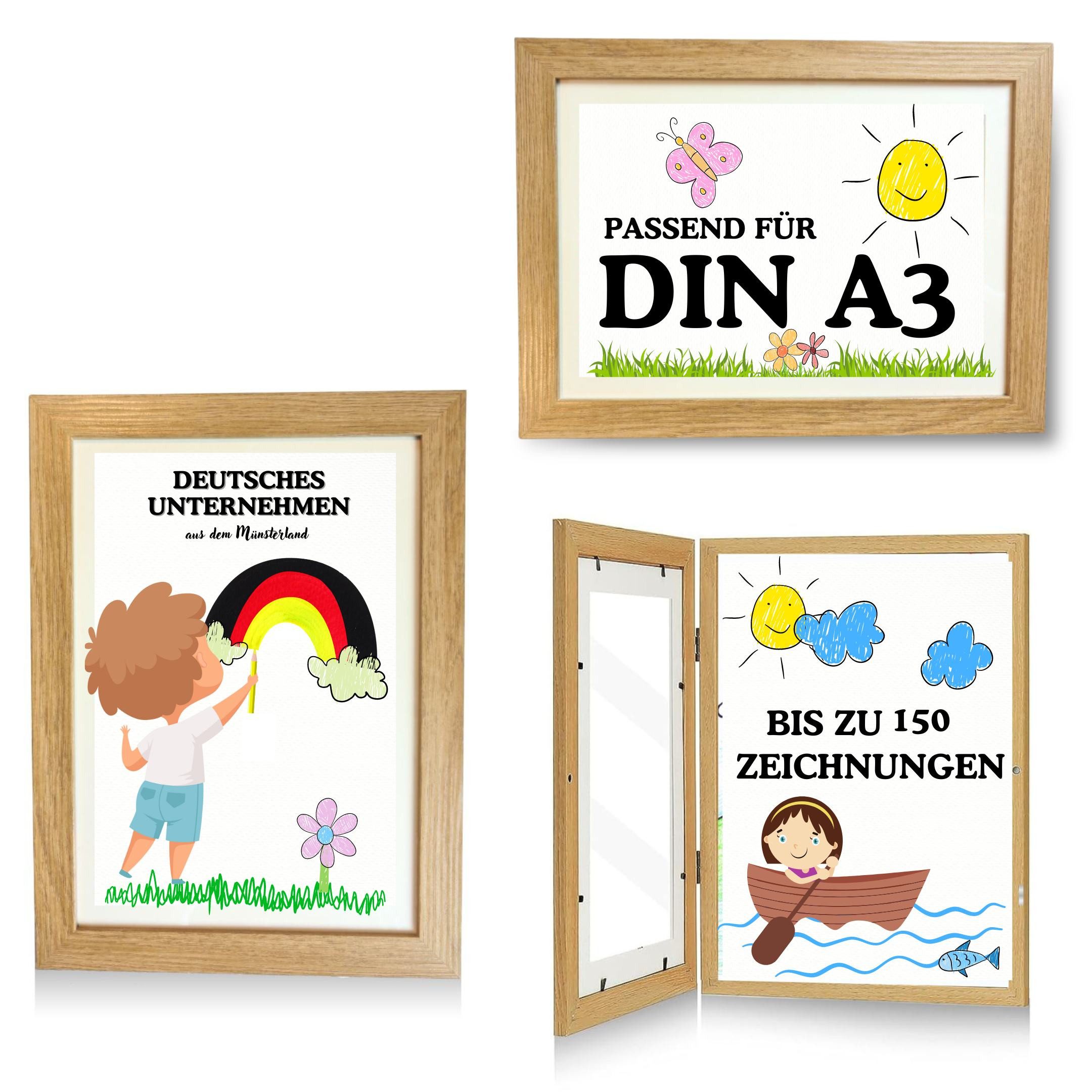 Bada Bing Bilderrahmen zum Basteln für Kinderbilder Aufbewahren von Bildern günstig online kaufen