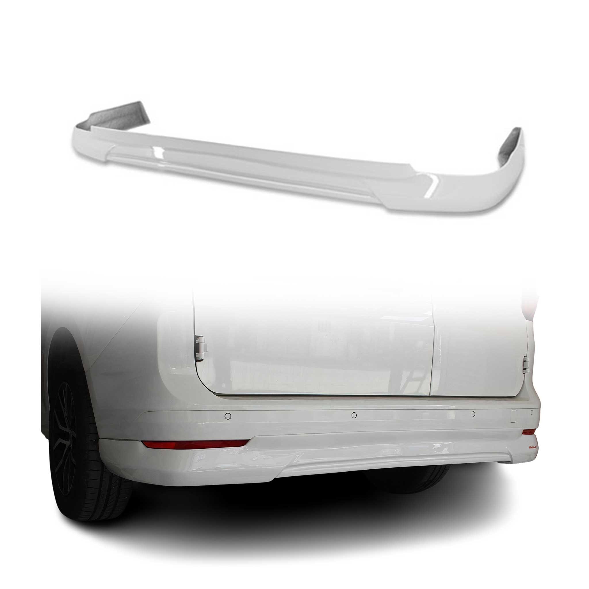 OMAC Heckstoßstange 2021-2025 VW Caddy Heckspoiler Lippe Stoßstange Splitter Langer, 1-St., Aerodynamik- und Leichtbau,Rostbeständig	UV- &witterungsbeständig