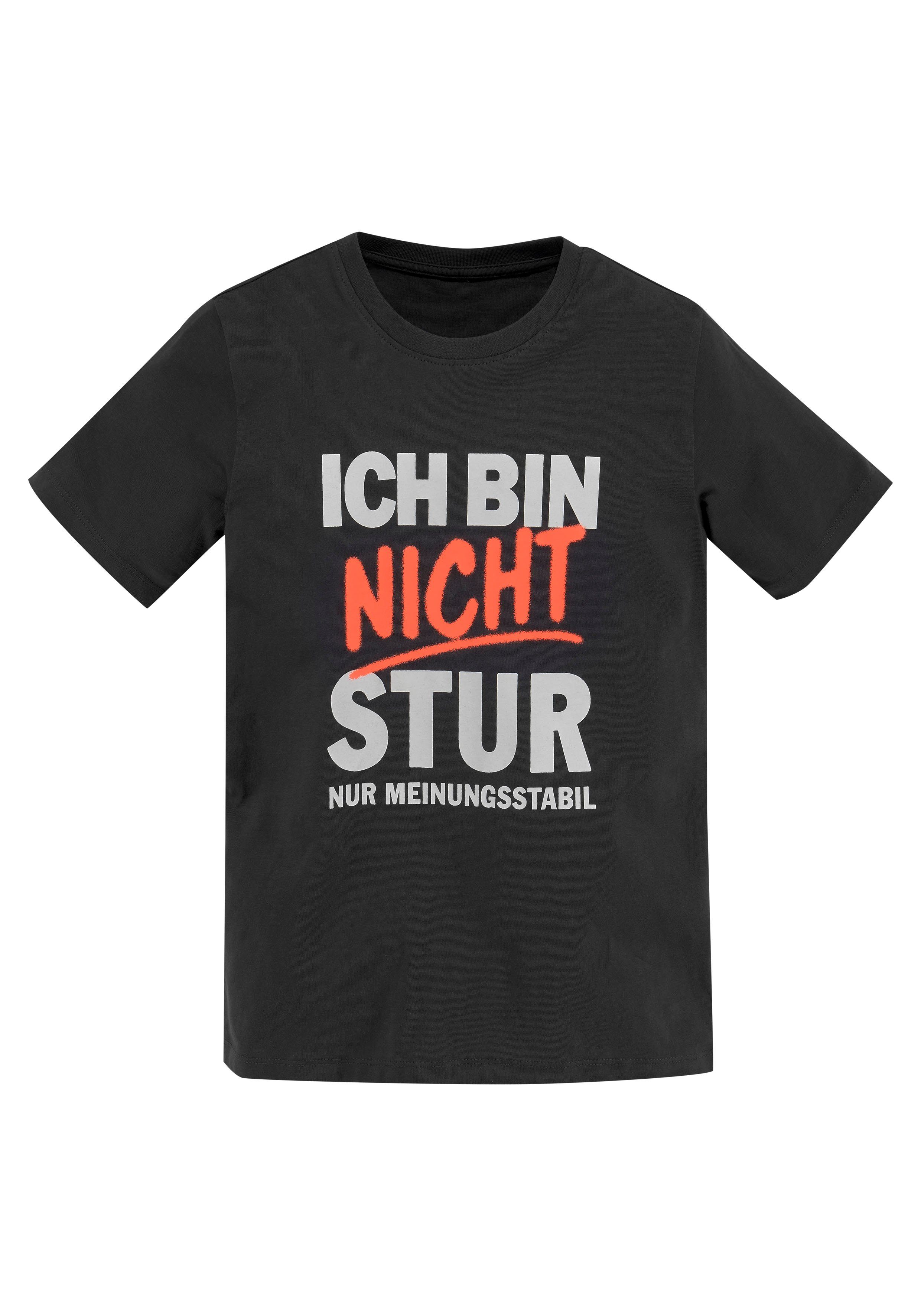 KIDSWORLD T-Shirt ICH BIN NICHT STUR, Spruch | T-Shirts