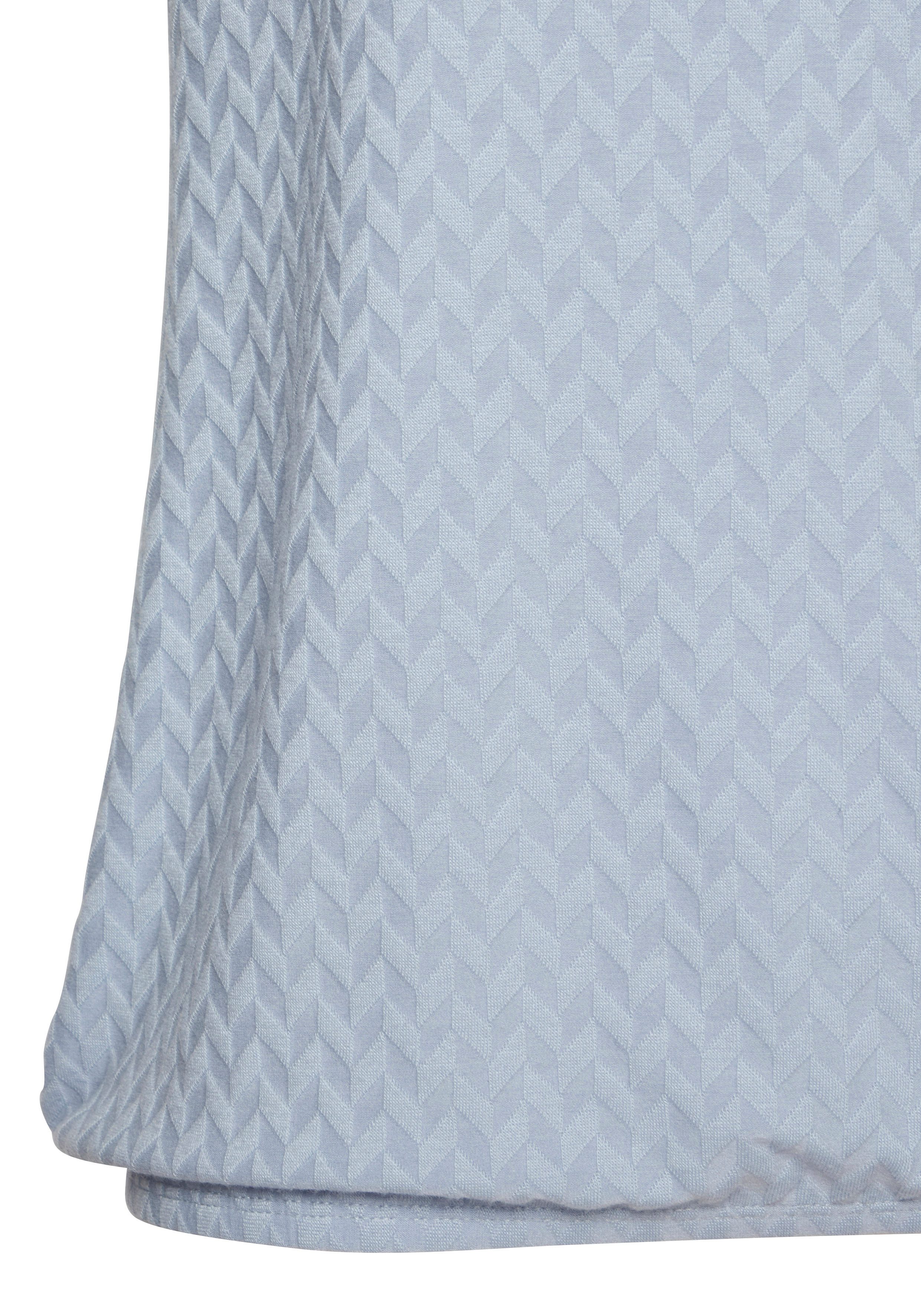 Vivance by Lascana Kurzarmshirt mit modischem Jacquard-Muster mit Gummizug im Bund – Bild 5 von 5