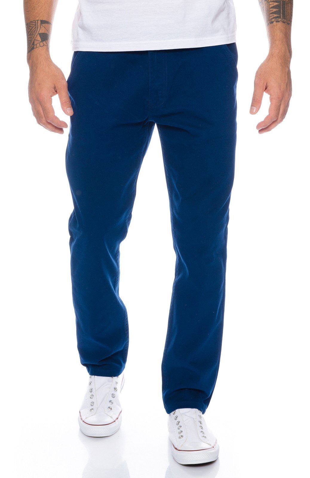 Rock Creek Chinohose Herren Slim Fit Chinohose RC-390 Blau