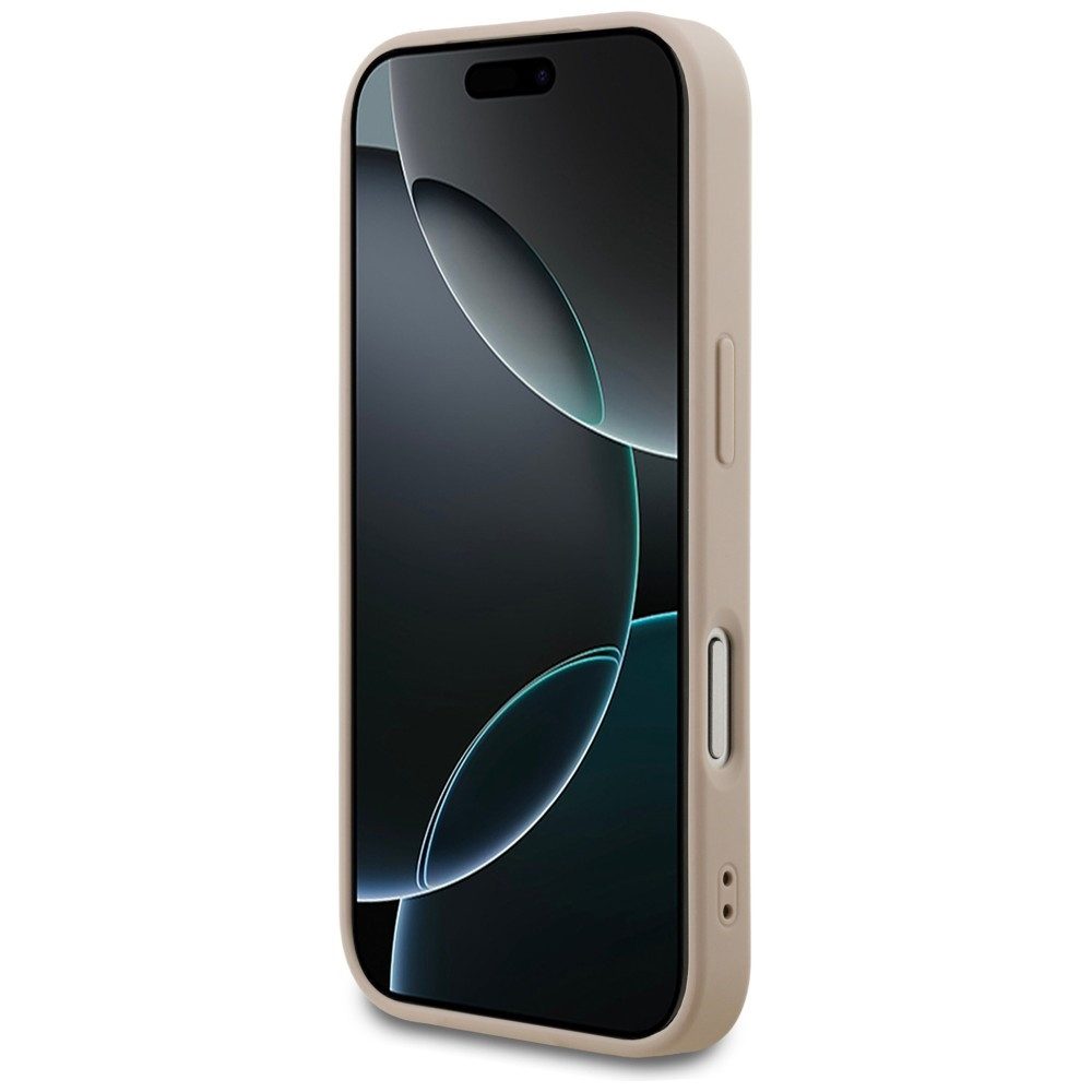 Guess Handyhülle Classic iPhone 18 Pro Schutzhülle Case Kunstleder Logo Metall 6,3 Zoll, Kantenschutz – Bild 5 von 5